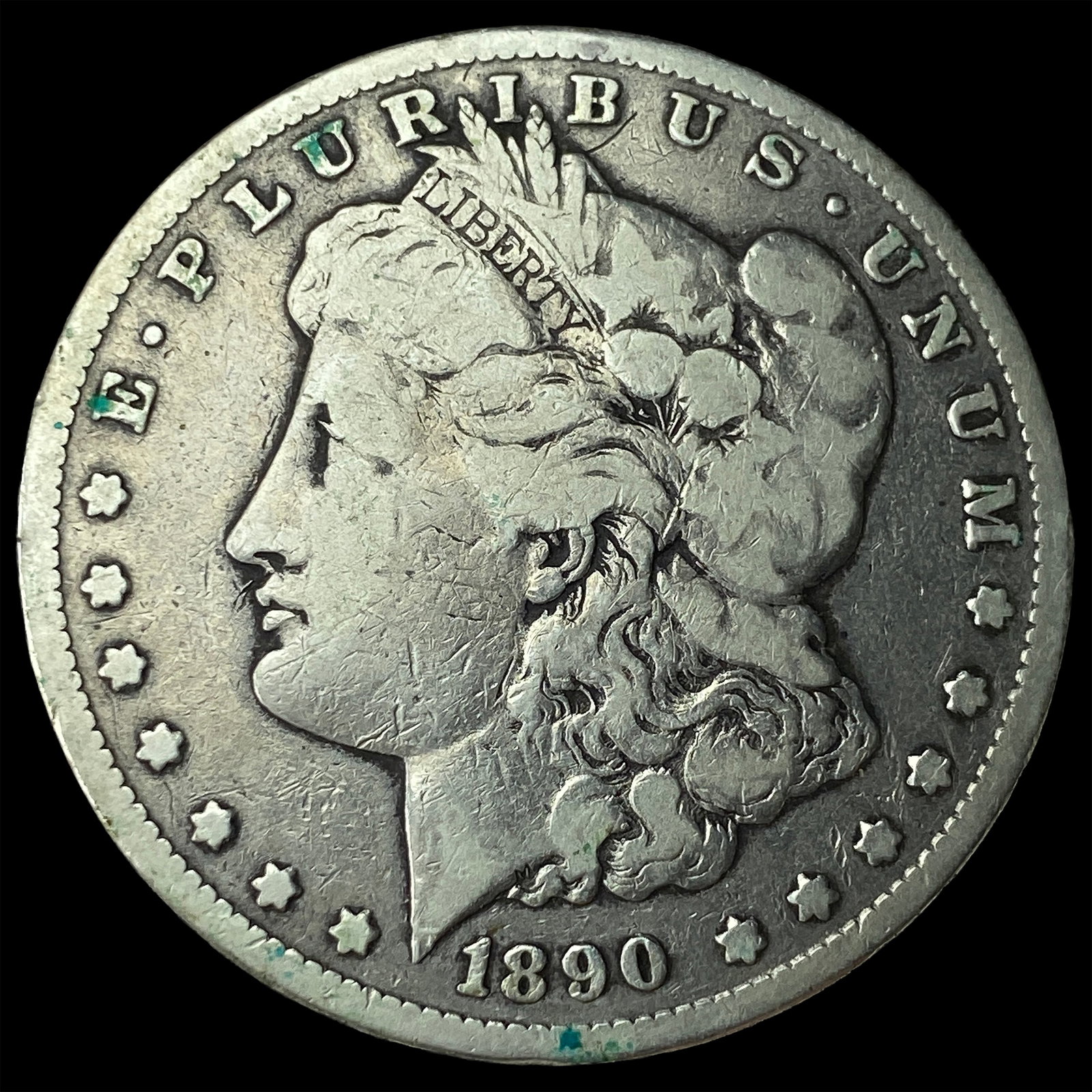 1890-CC Silver Morgan Dollar LIGHTLY CIRCULATED: 1890-CC Silver Morgan Dollar LIGHTLY CIRCULATED