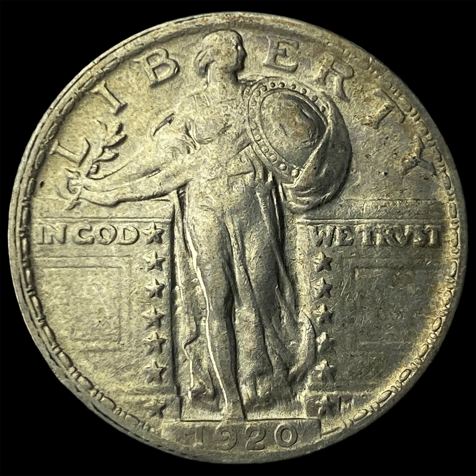 1920 Standing Liberty Quarter NEARLY UNCIRCULATED: 1920 Standing Liberty Quarter NEARLY UNCIRCULATED