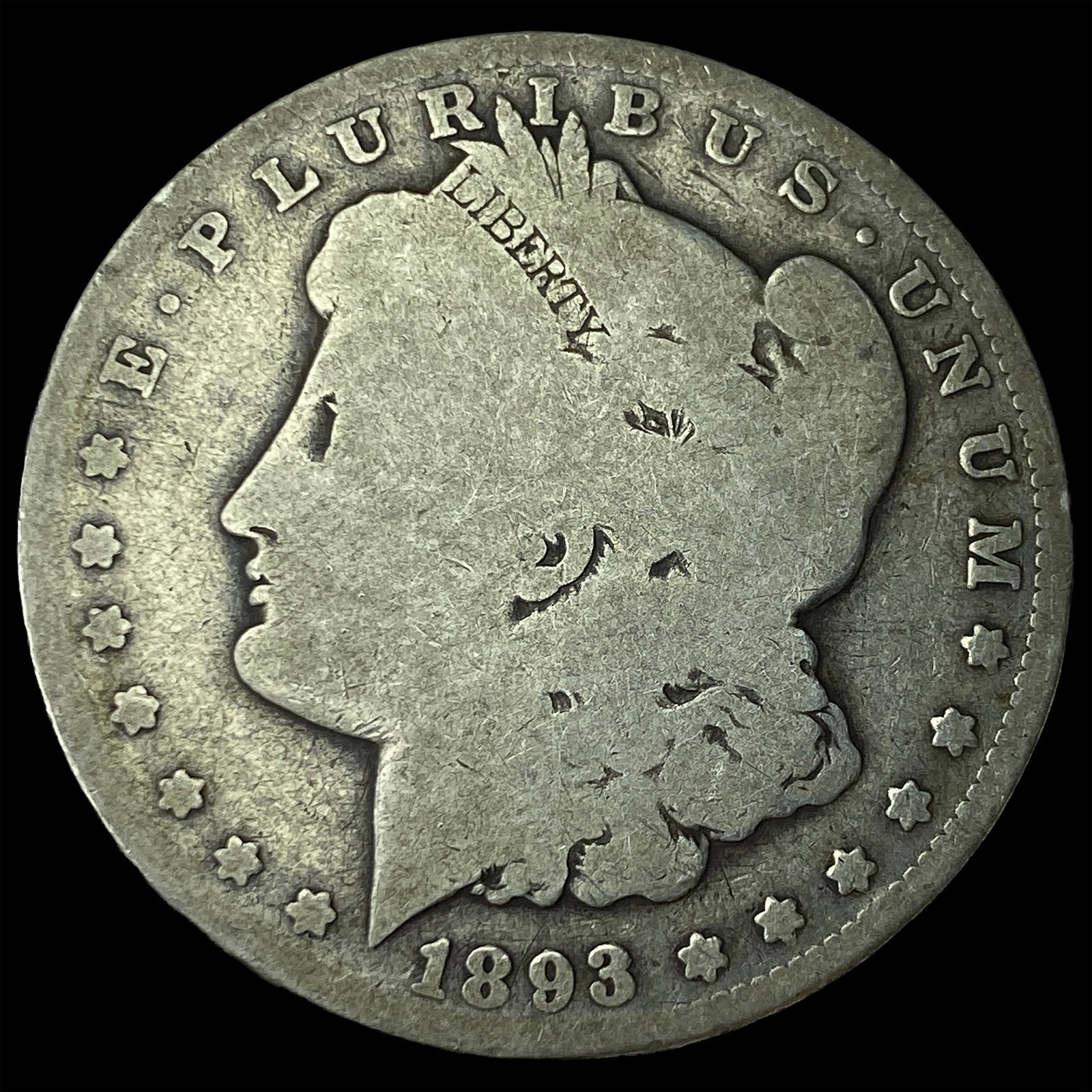 1893-O Silver Morgan Dollar NICELY CIRCULATED: 1893-O Silver Morgan Dollar NICELY CIRCULATED