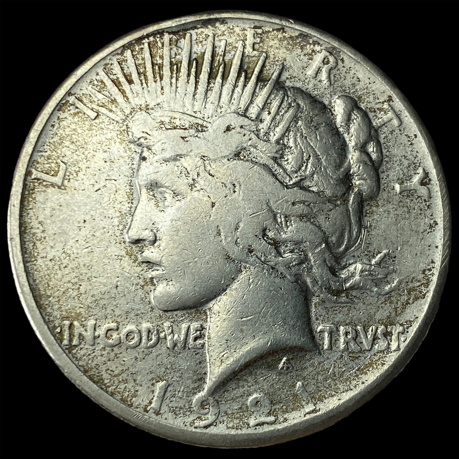 1921 Silver Peace Dollar LIGHTLY CIRCULATED: 1921 Silver Peace Dollar LIGHTLY CIRCULATED