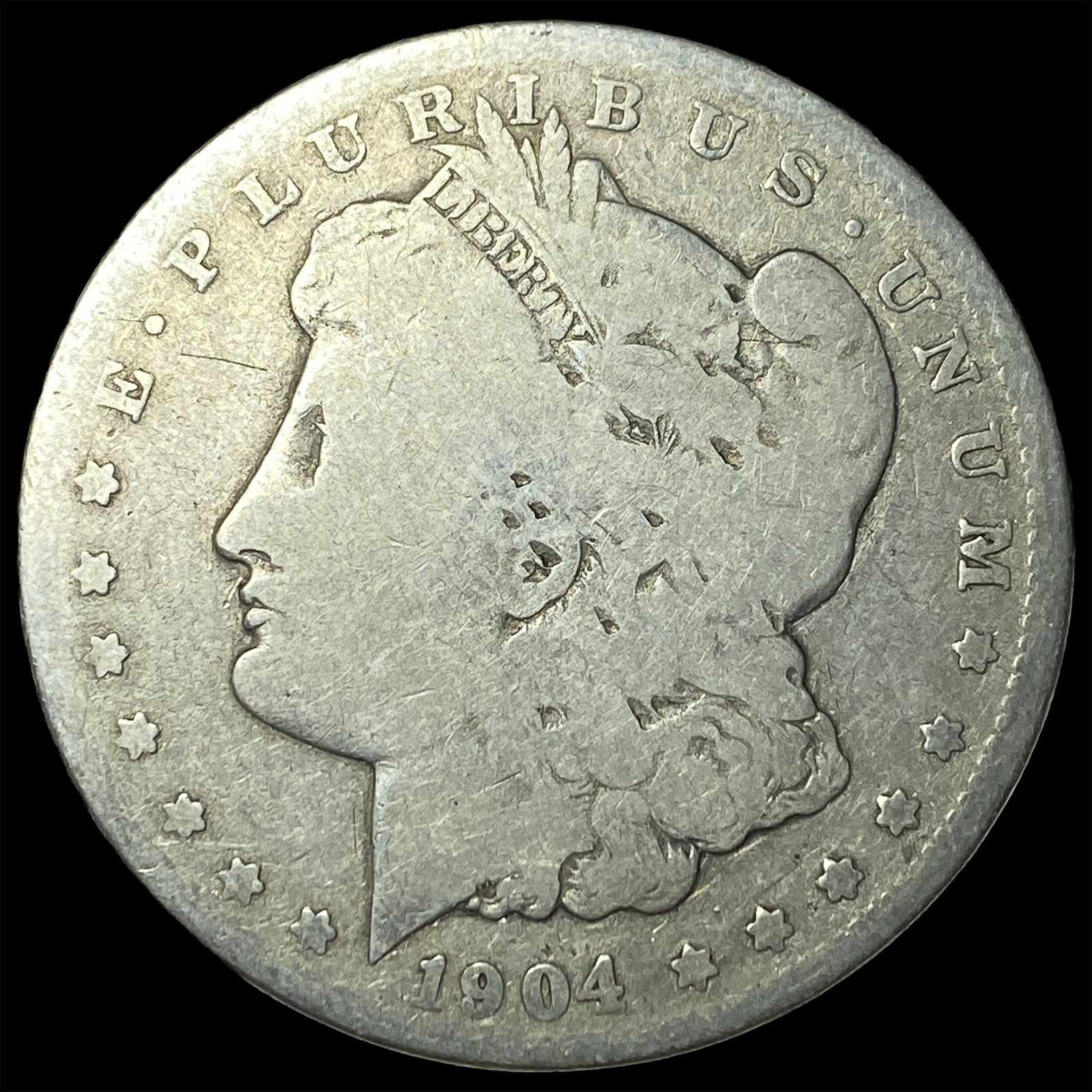 1904-S Silver Morgan Dollar NICELY CIRCULATED: 1904-S Silver Morgan Dollar NICELY CIRCULATED