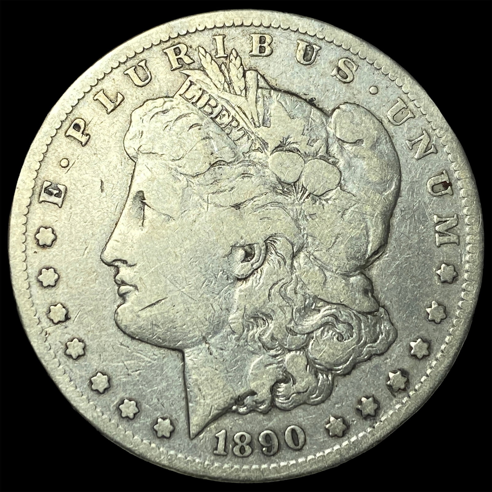 1890-CC Silver Morgan Dollar NICELY CIRCULATED: 1890-CC Silver Morgan Dollar NICELY CIRCULATED