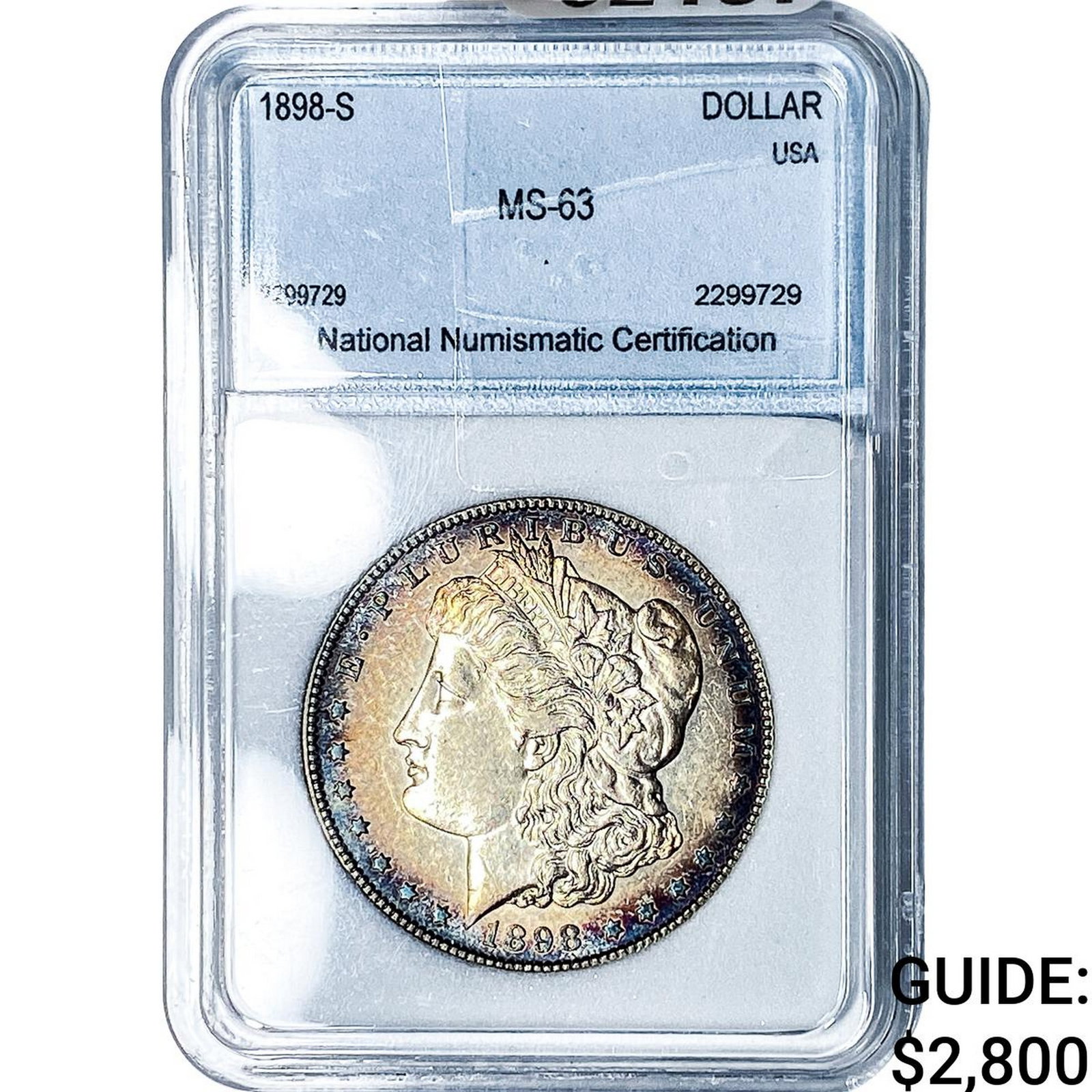 1898-S Morgan Silver Dollar NNC MS63 (1 of 2)