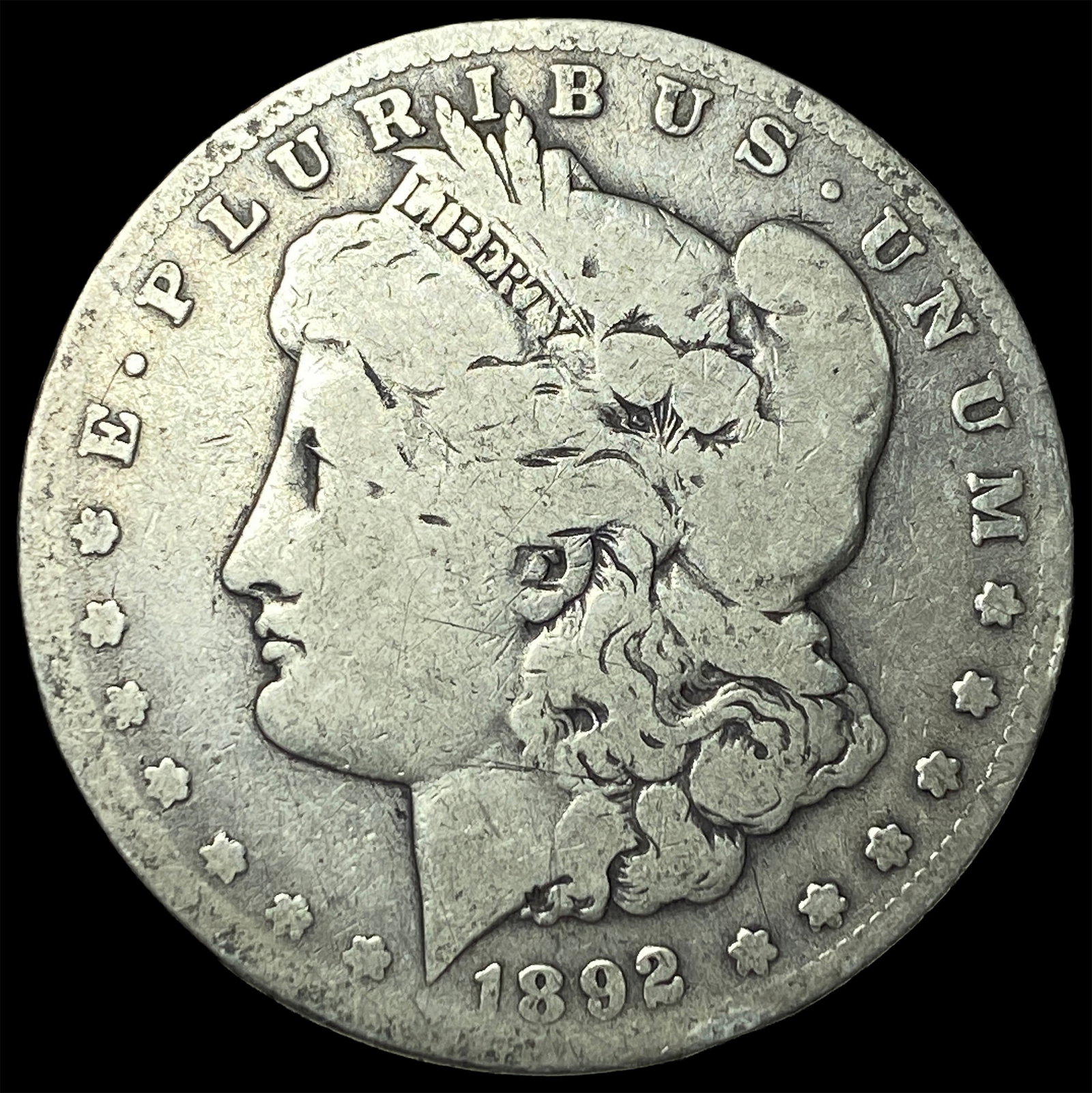 1892-S Silver Morgan Dollar NICELY CIRCULATED: 1892-S Silver Morgan Dollar NICELY CIRCULATED