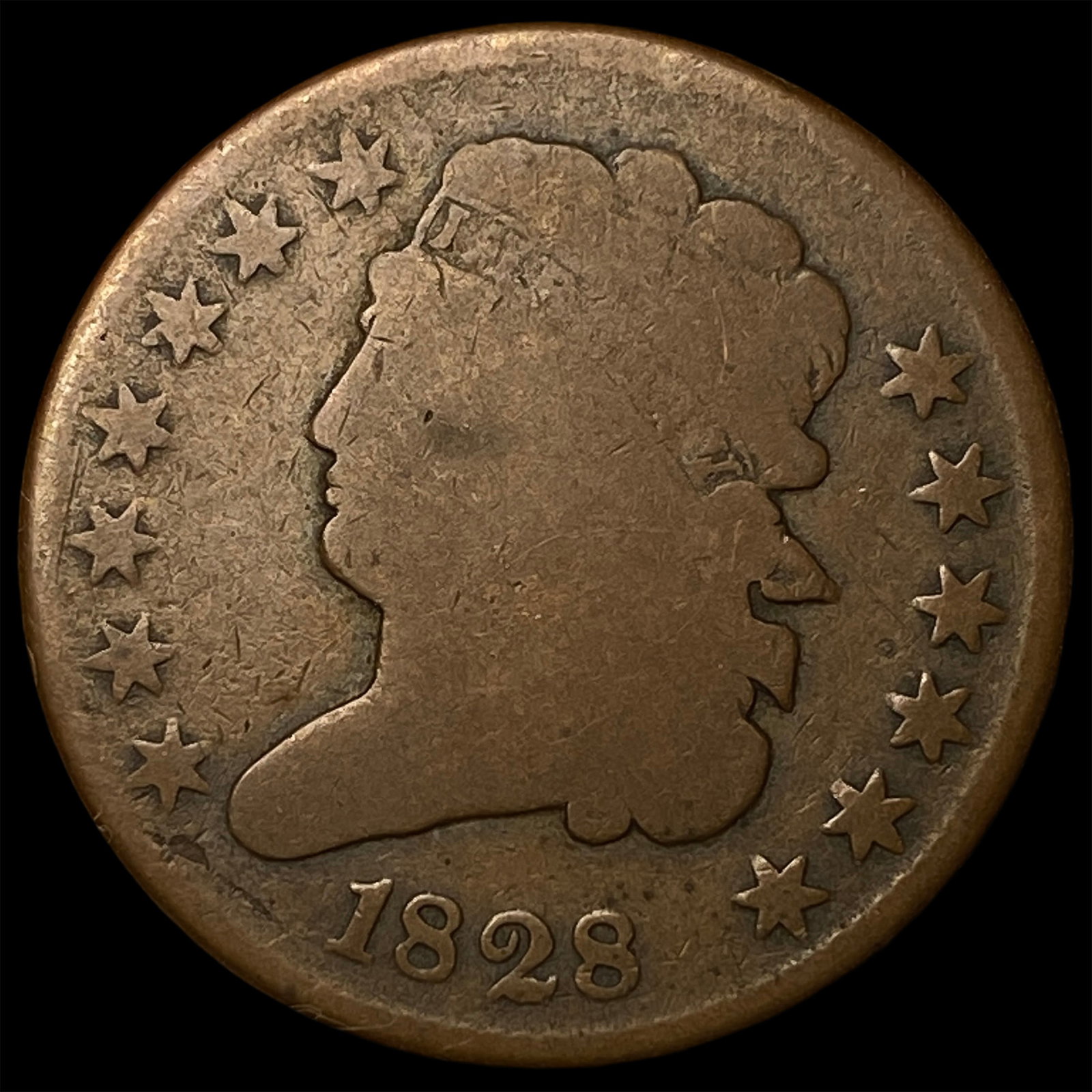 1828 Classic Head Half Cent LIGHTLY CIRCULATED (1 of 2)