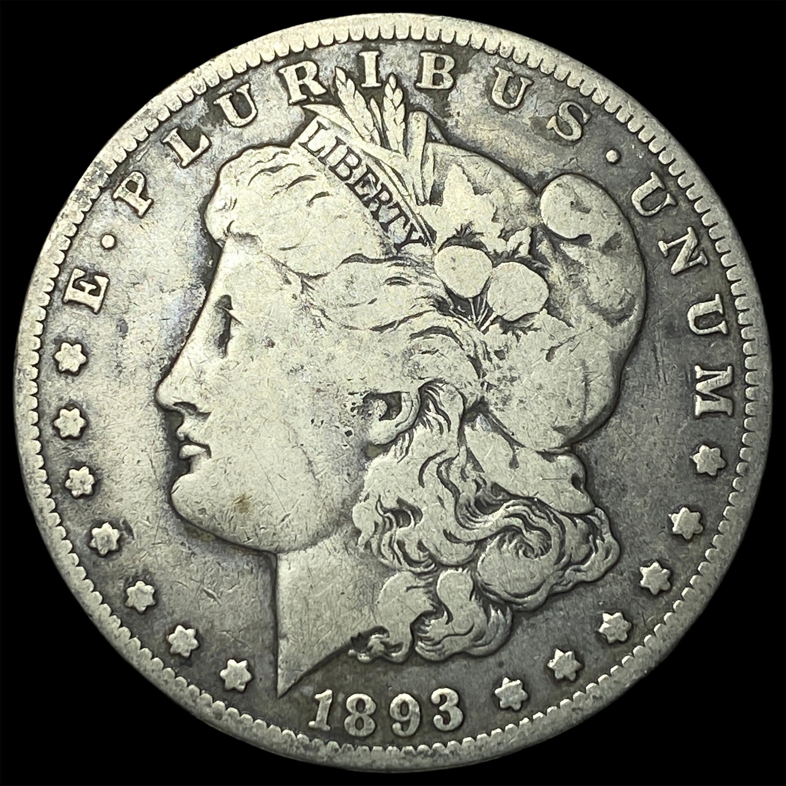 1893-O Silver Morgan Dollar LIGHTLY CIRCULATED (1 of 2)