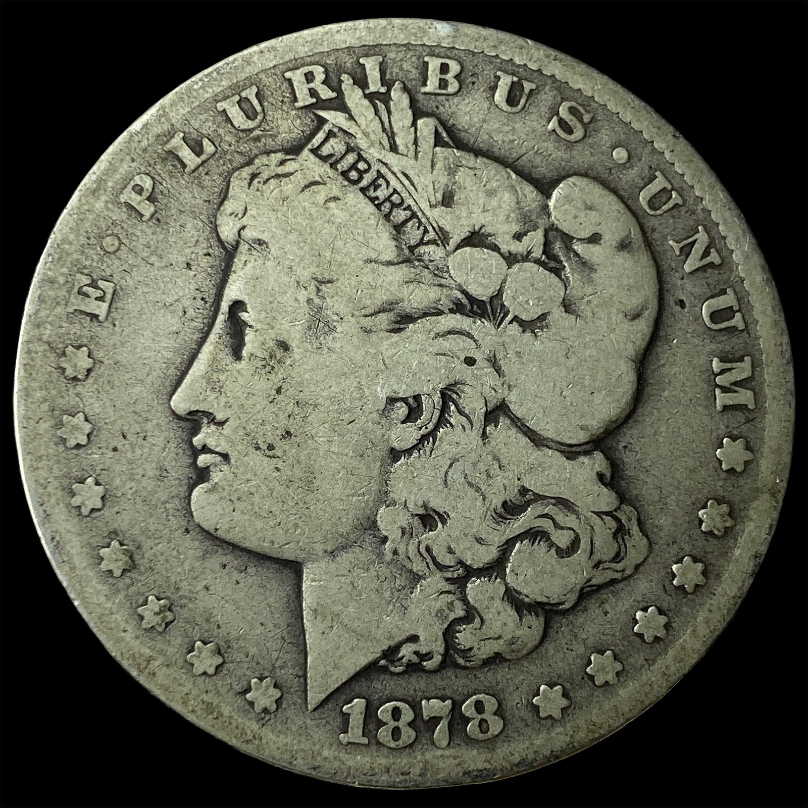 1878-CC Morgan Silver Dollar CLOSELY UNCIRCULATED: 1878-CC Morgan Silver Dollar CLOSELY UNCIRCULATED