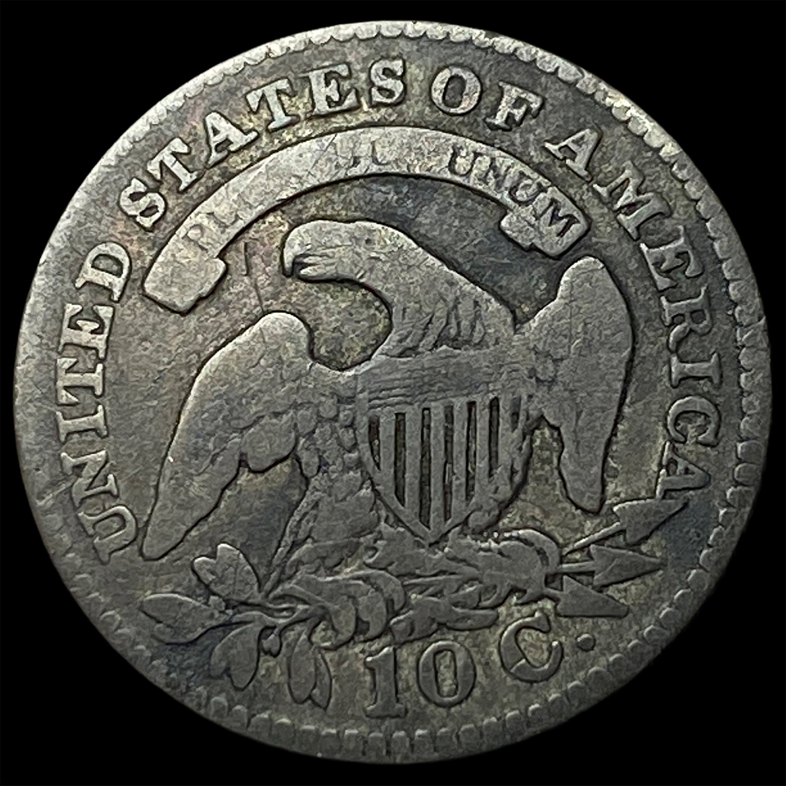 1827 Capped Bust Dime NICELY CIRCULATED - 2