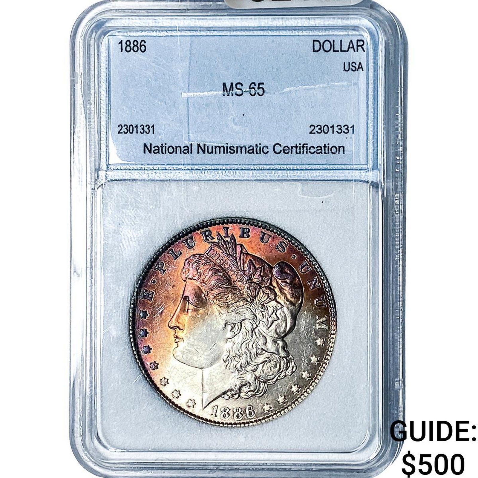 1886 Morgan Silver Dollar NNC MS65: 1886 Morgan Silver Dollar NNC MS65