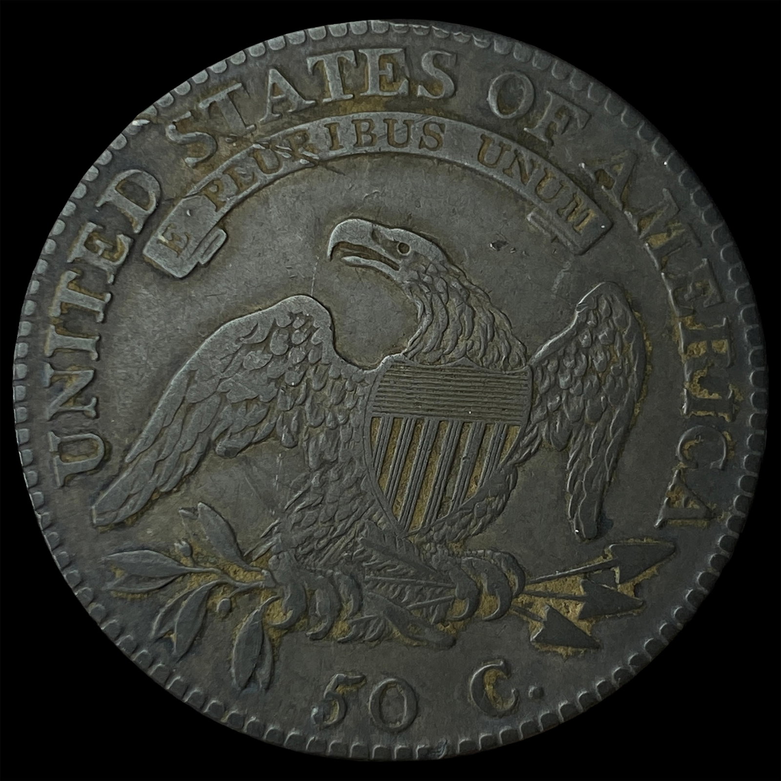 1817 Capped Bust Half Dollar NEARLY UNCIRCULATED - 2