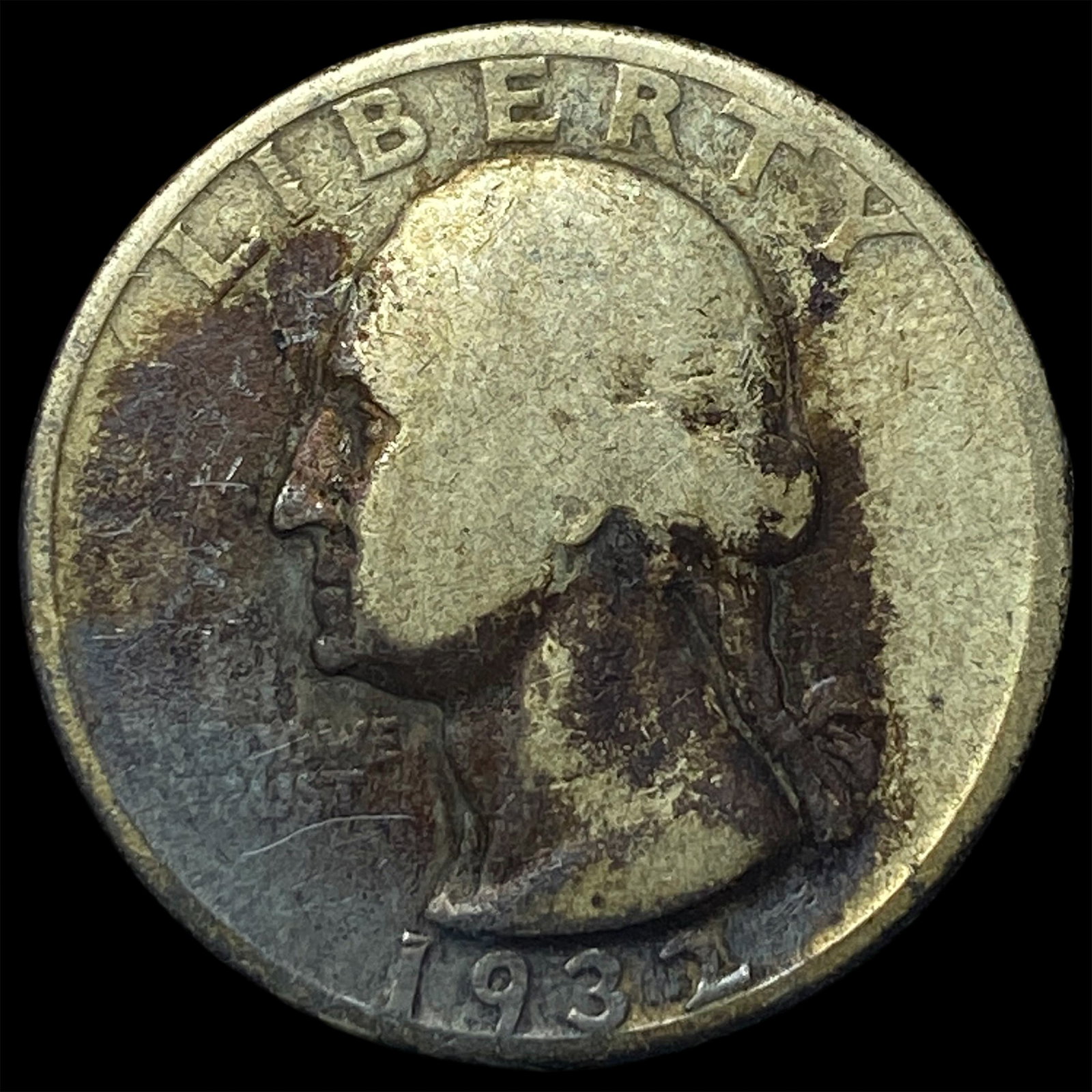 1932-D Silver Washington Quarter NICELY CIRCULATED: 1932-D Silver Washington Quarter NICELY CIRCULATED