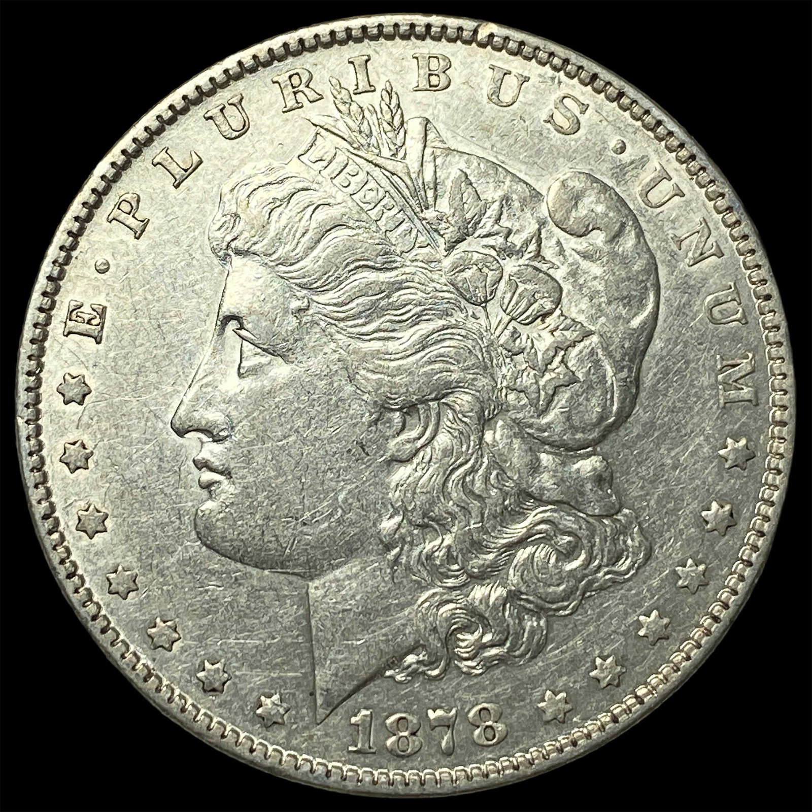 1878 Silver Morgan Dollar CLOSELY UNCIRCULATED: 1878 Silver Morgan Dollar CLOSELY UNCIRCULATED