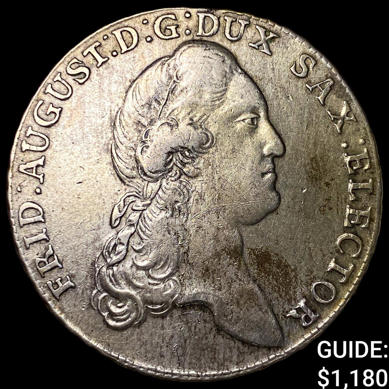 1787 Saxony Friedrich August III Silver 1 Thaler (1 of 2)