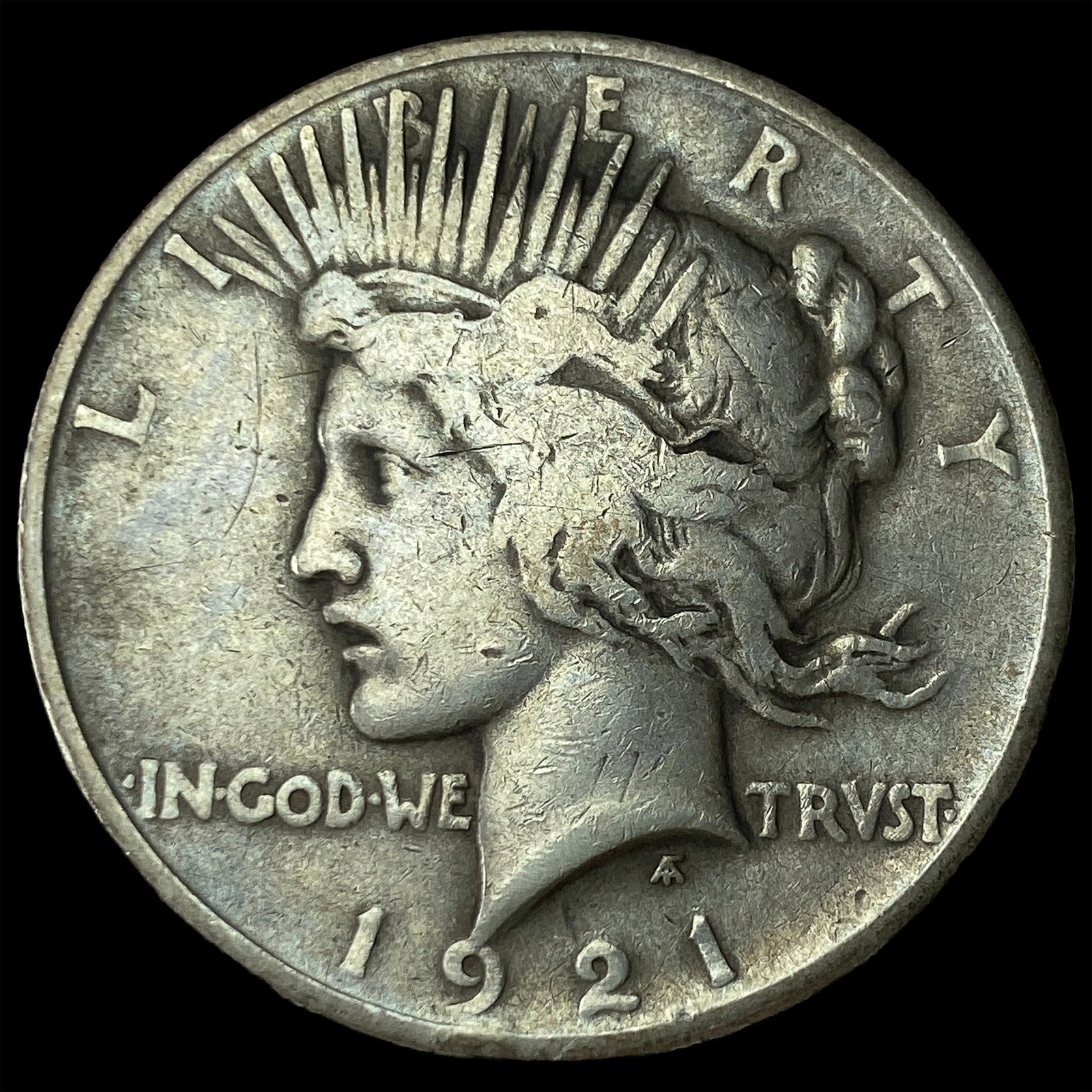 1921 Silver Peace Dollar NEARLY UNCIRCULATED: 1921 Silver Peace Dollar NEARLY UNCIRCULATED