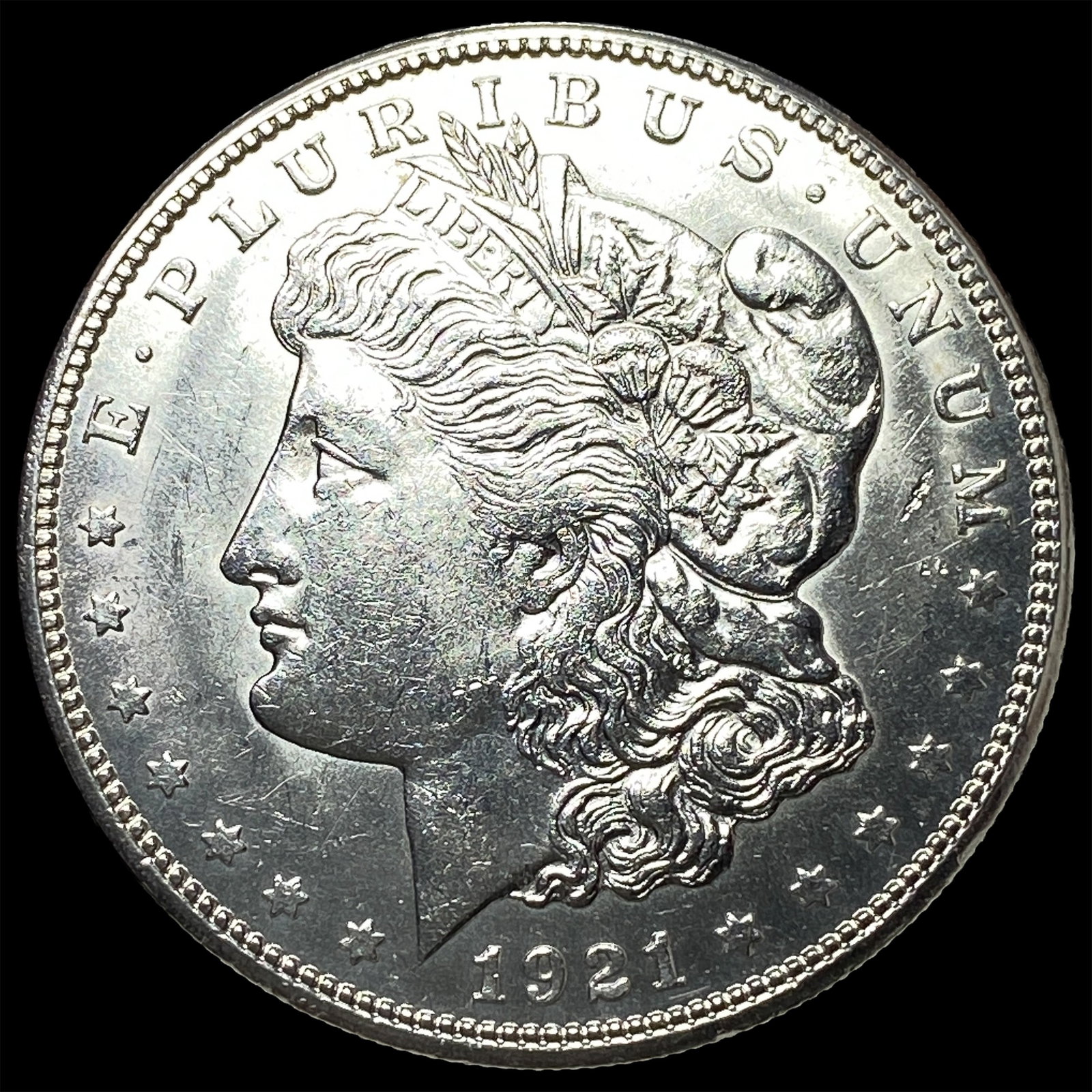 1921-S Silver Morgan Dollar CHOICE AU: 1921-S Silver Morgan Dollar CHOICE AU