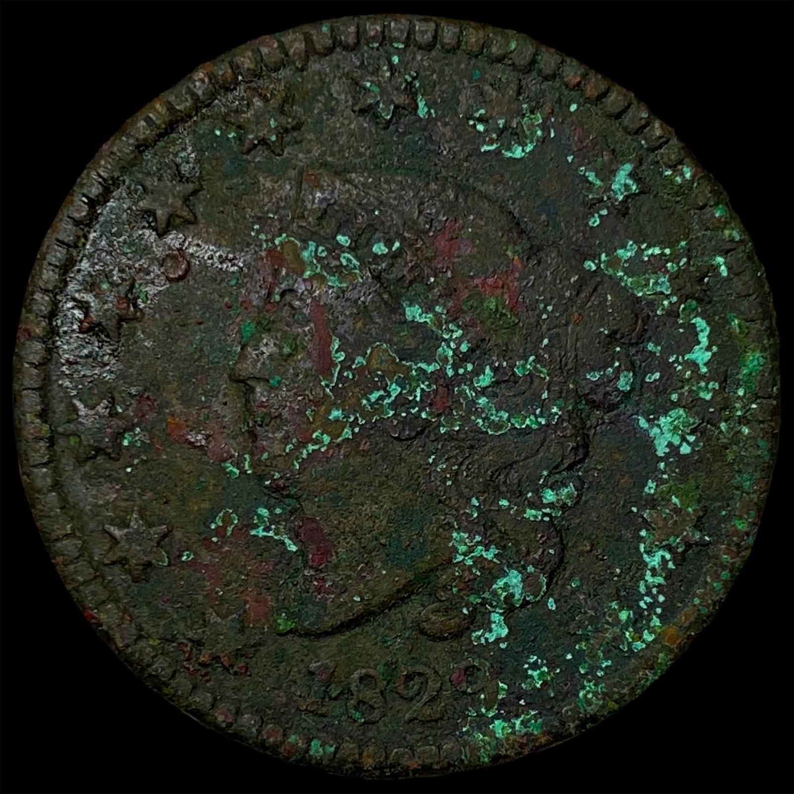 1829 Coronet Head Large Cent LIGHTLY CIRCULATED (1 of 2)