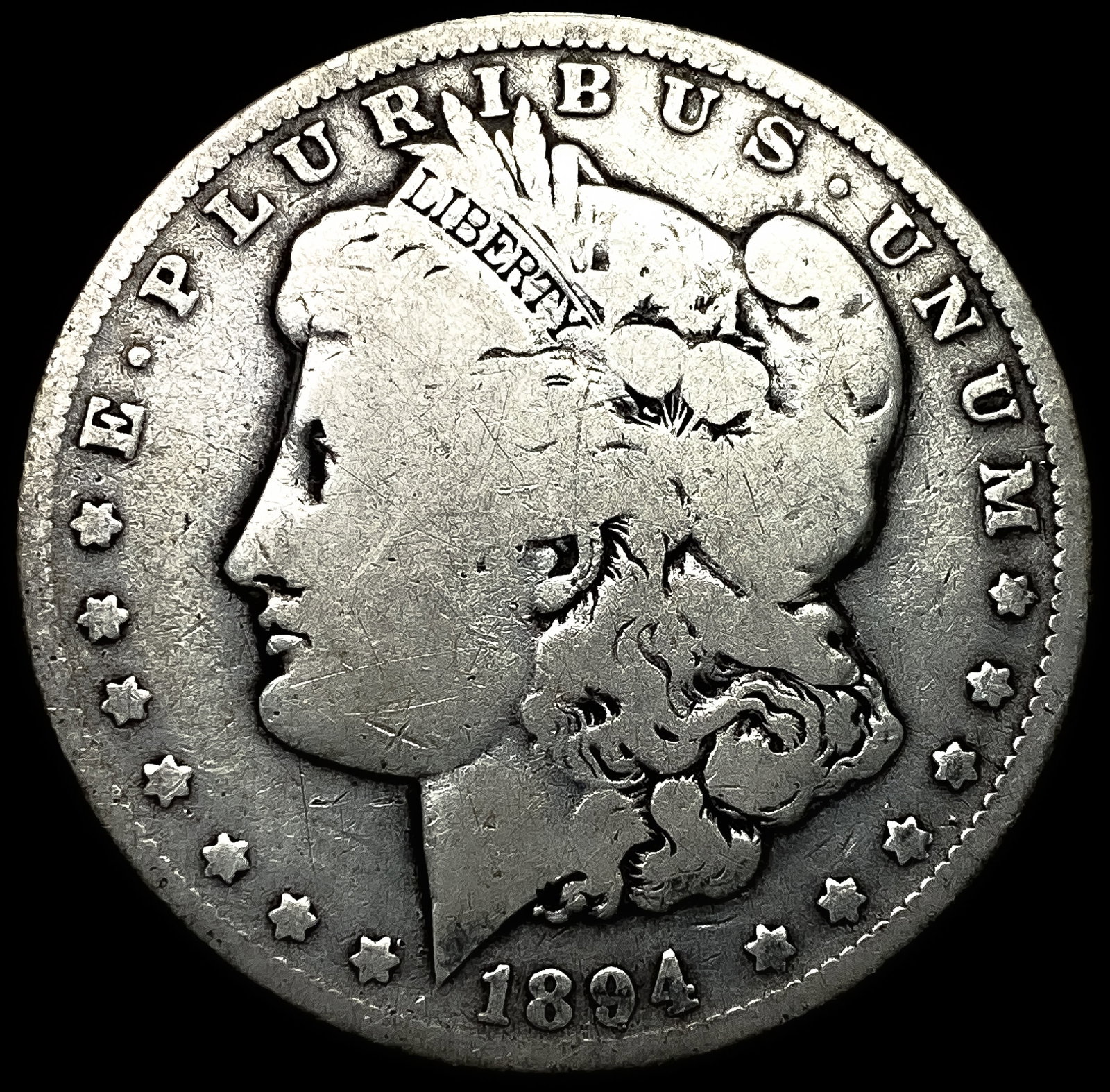 1894-O Silver Morgan Dollar NICELY CIRCULATED: 1894-O Silver Morgan Dollar NICELY CIRCULATED