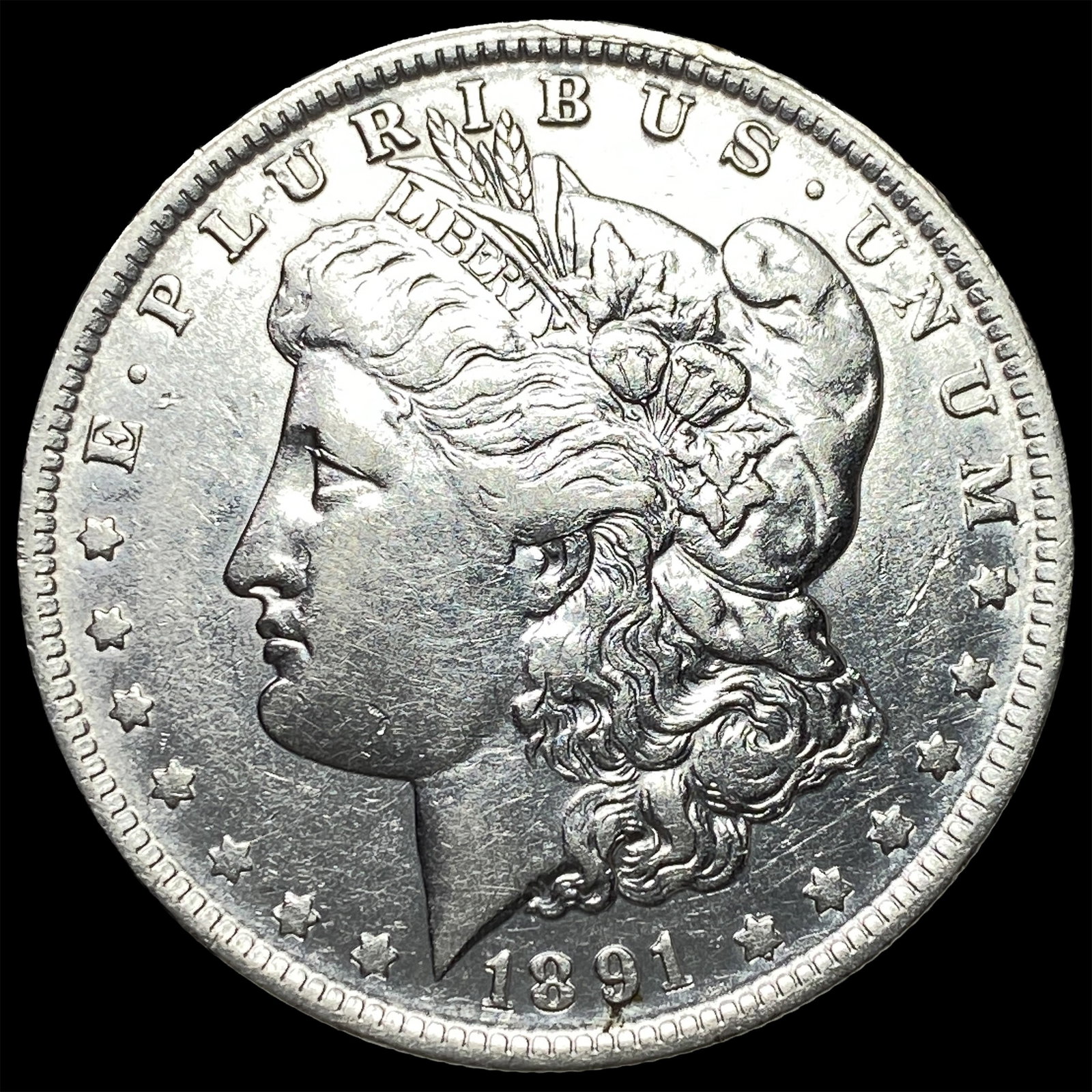 1891-O Silver Morgan Dollar NEARLY UNCIRCULATED: 1891-O Silver Morgan Dollar NEARLY UNCIRCULATED