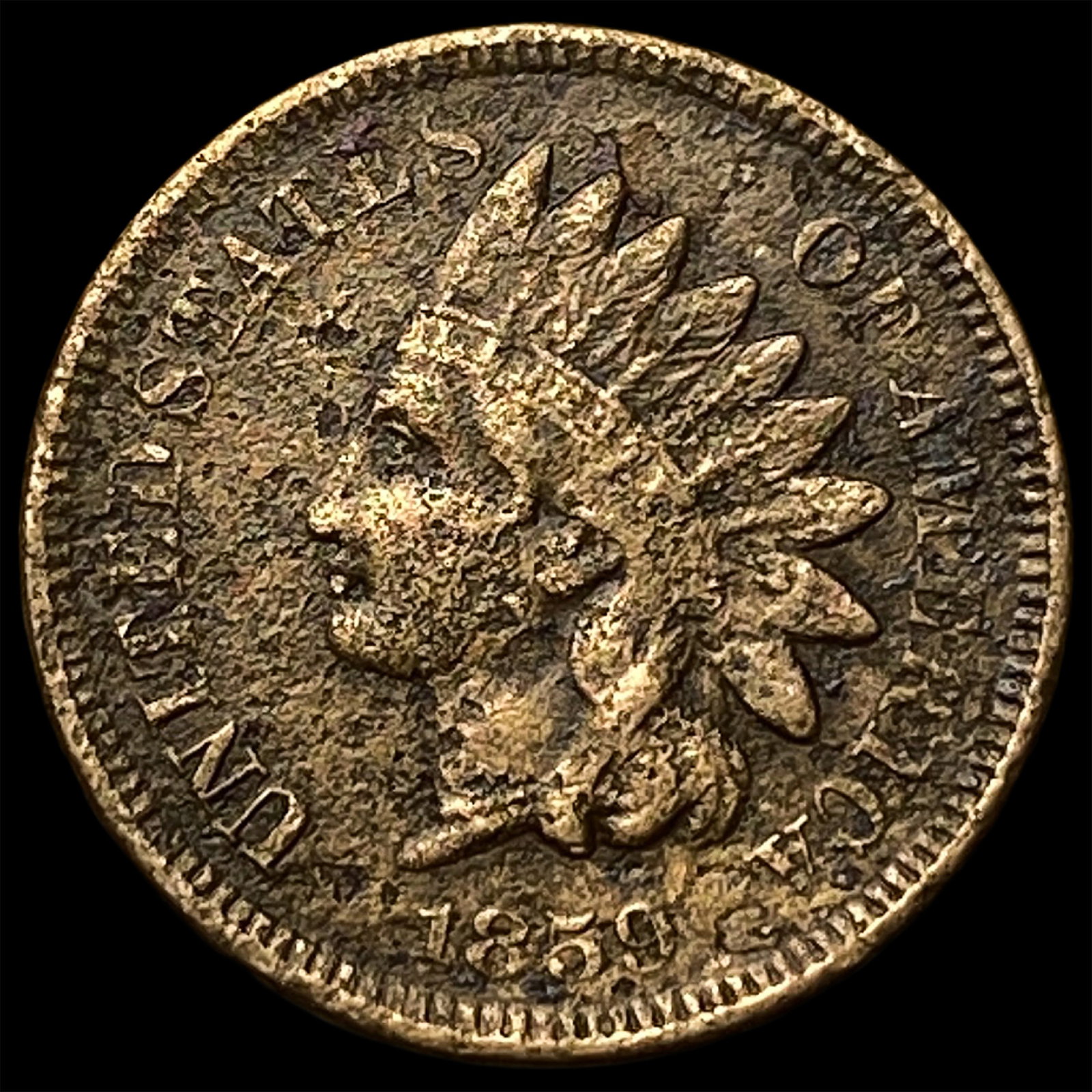 1859 Indian Head Cent NEARLY UNCIRCULATED: 1859 Indian Head Cent NEARLY UNCIRCULATED