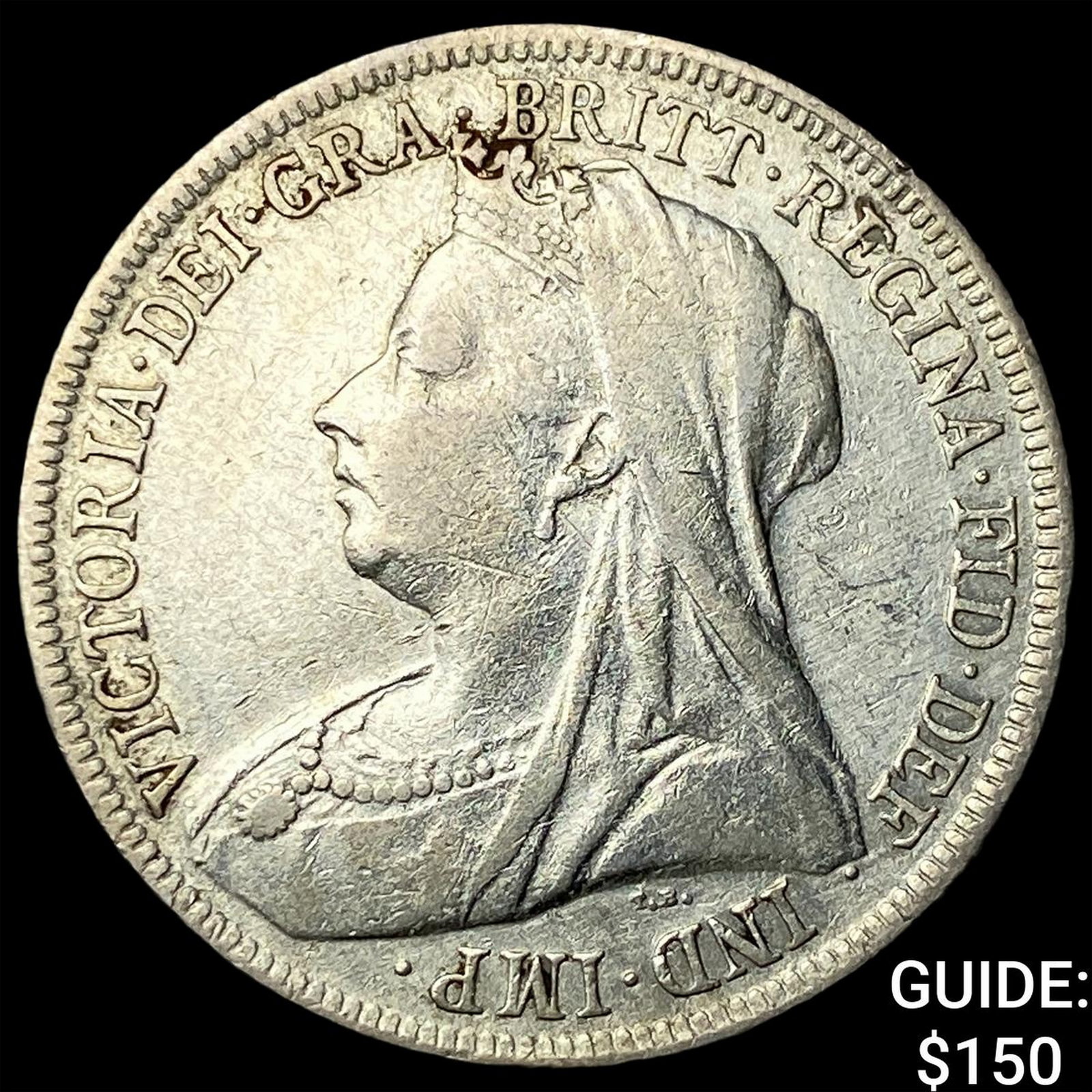 1900 Great Britain Silver 1 Shilling: 1900 Great Britain Silver 1 Shilling