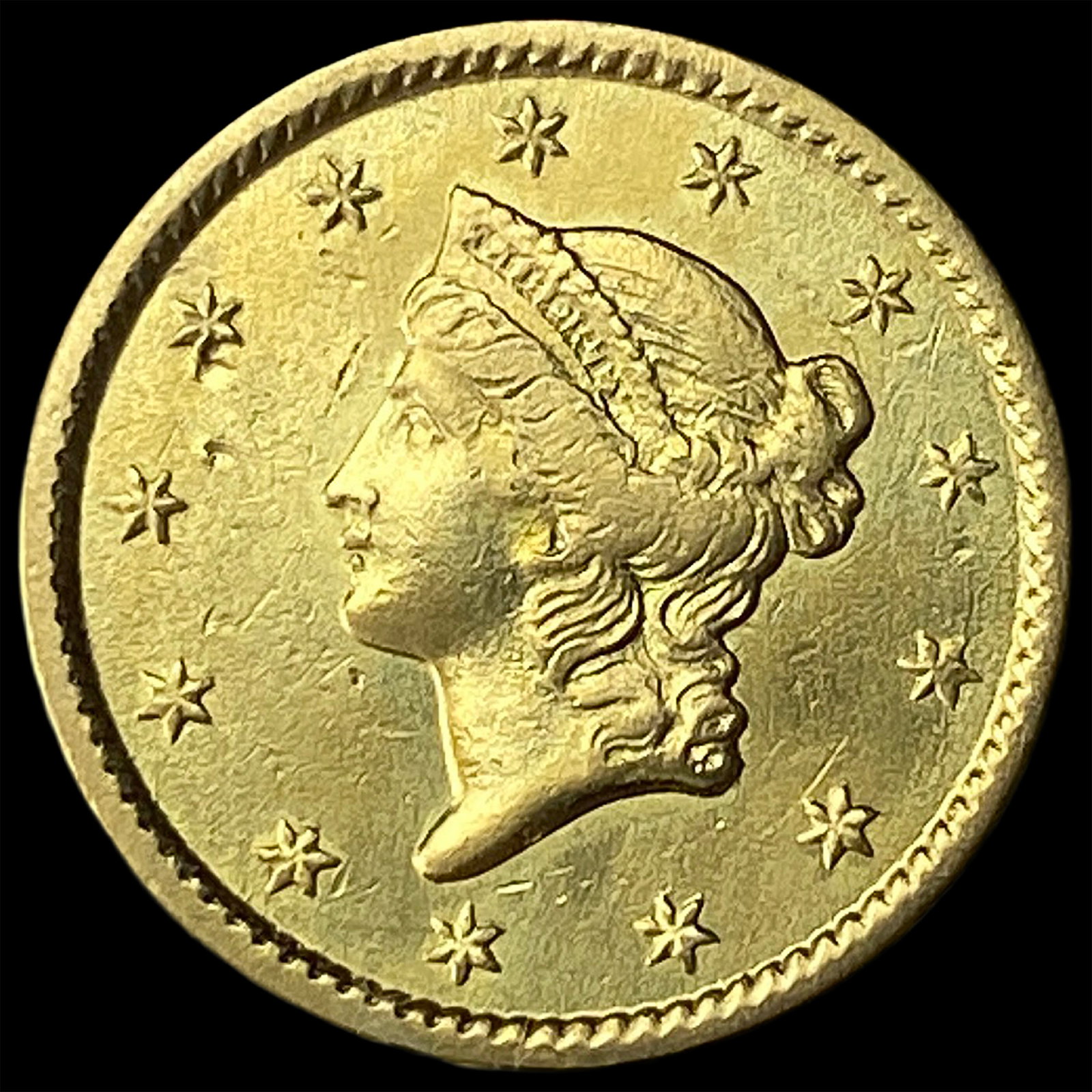 1851 Gold $1 Liberty Head Type 1 UNCIRCULATED: 1851 Gold $1 Liberty Head Type 1 UNCIRCULATED