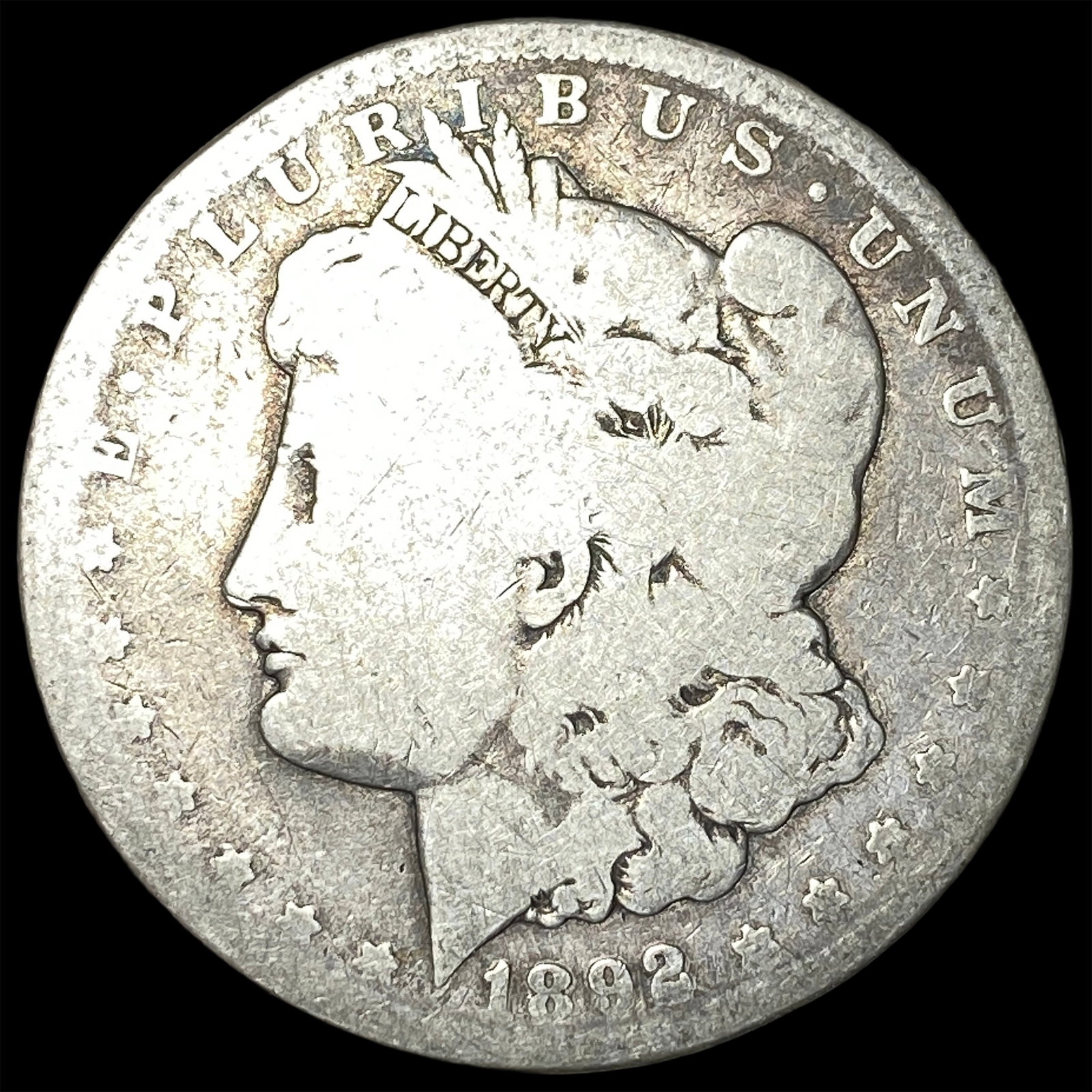 1892-CC Silver Morgan Dollar NICELY CIRCULATED: 1892-CC Silver Morgan Dollar NICELY CIRCULATED