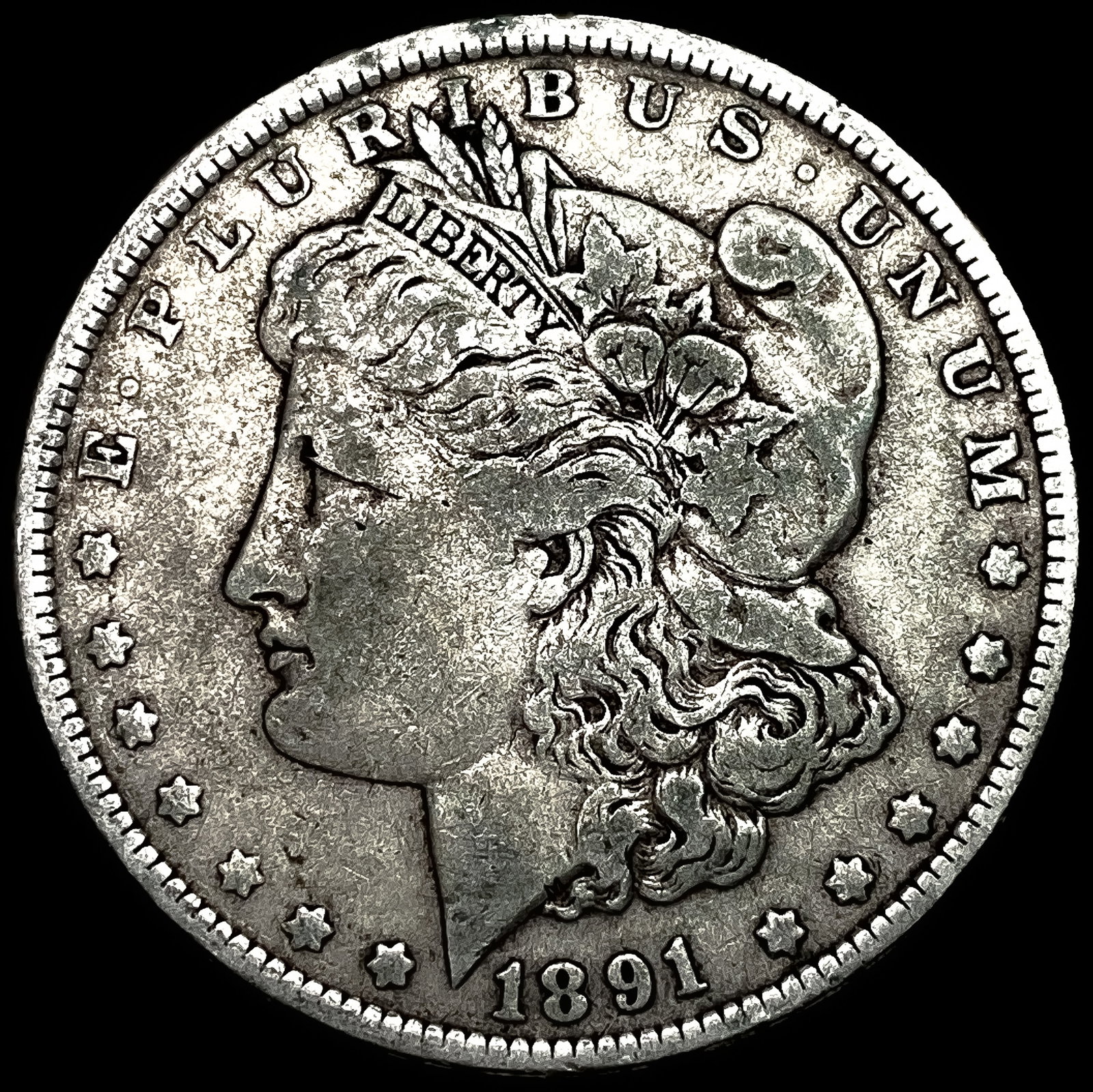 1891-O Silver Morgan Dollar LIGHTLY CIRCULATED