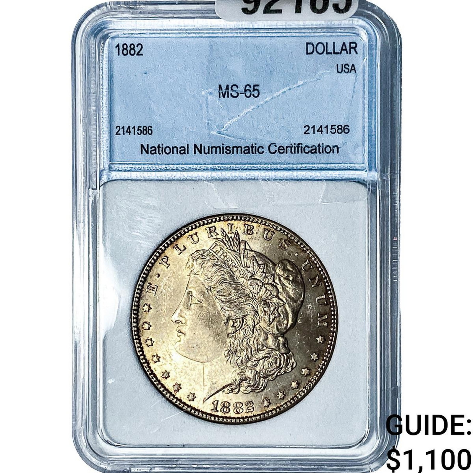 1882 Morgan Silver Dollar NNC MS65: 1882 Morgan Silver Dollar NNC MS65