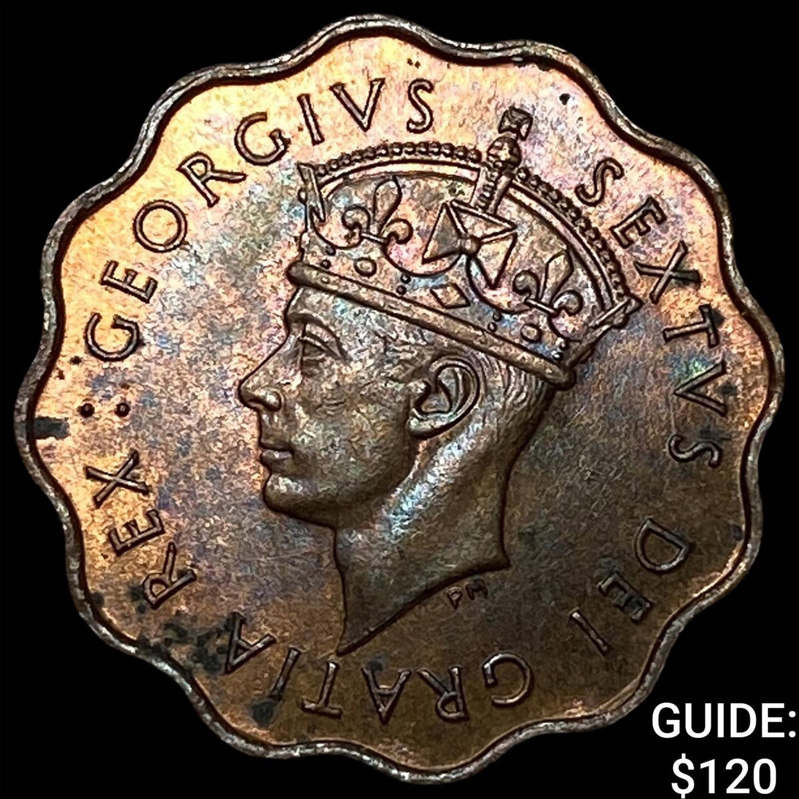 1949 Cyprus Bronze 1/2 Piastres (1 of 2)
