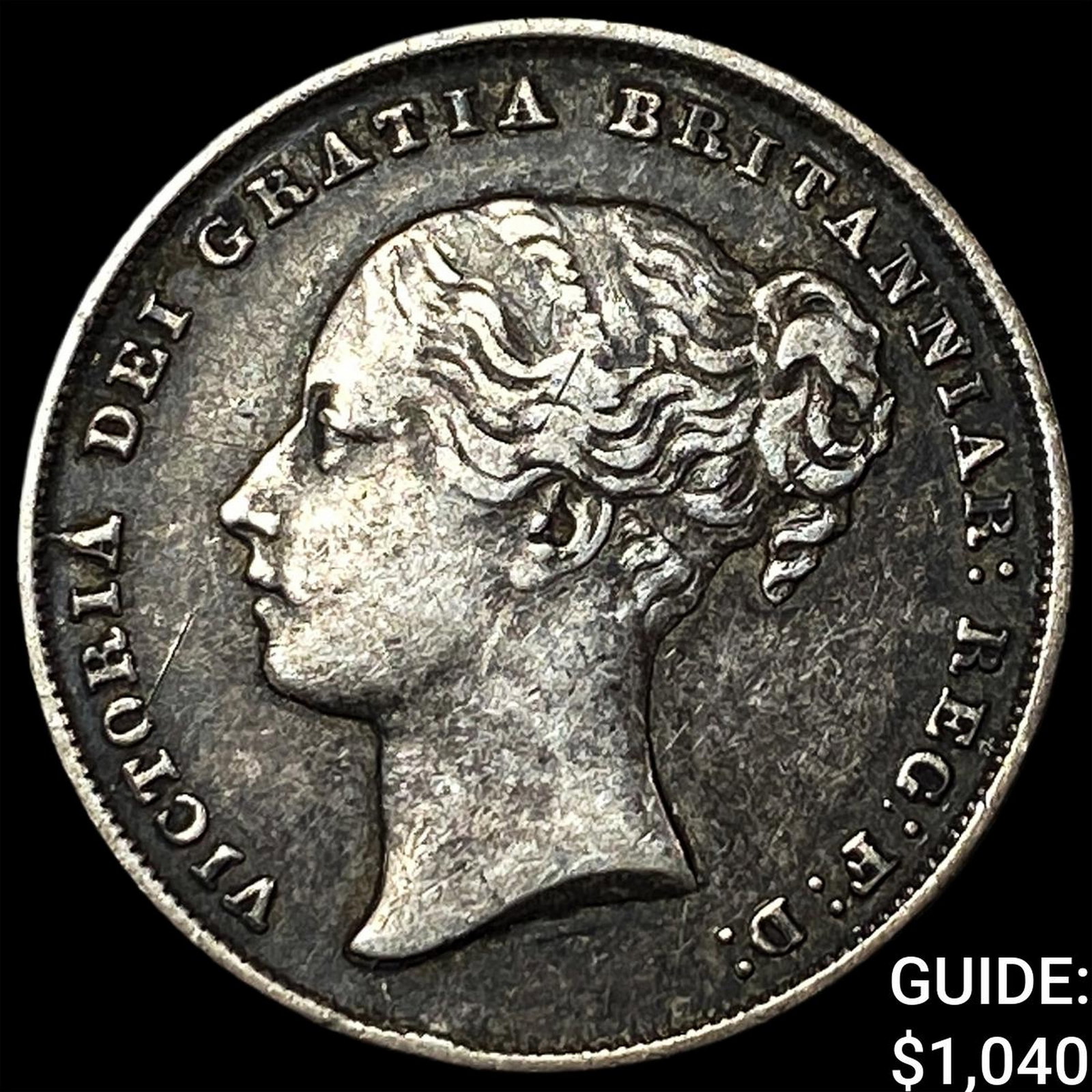 1846 Great Briatin Victoria Silver 1 Shilling: 1846 Great Briatin Victoria Silver 1 Shilling