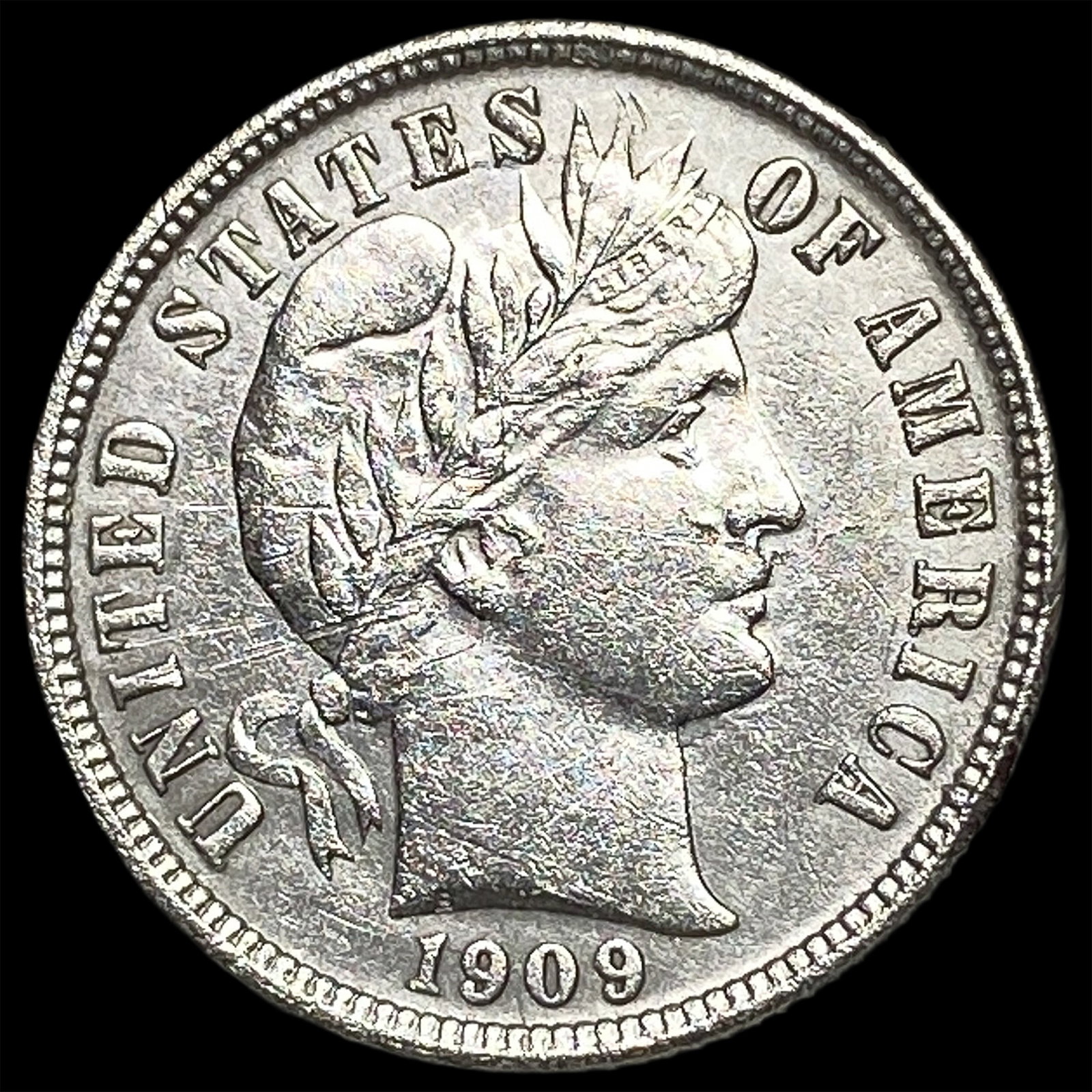 1909-O Silver Barber Dime HIGH GRADE: 1909-O Silver Barber Dime HIGH GRADE