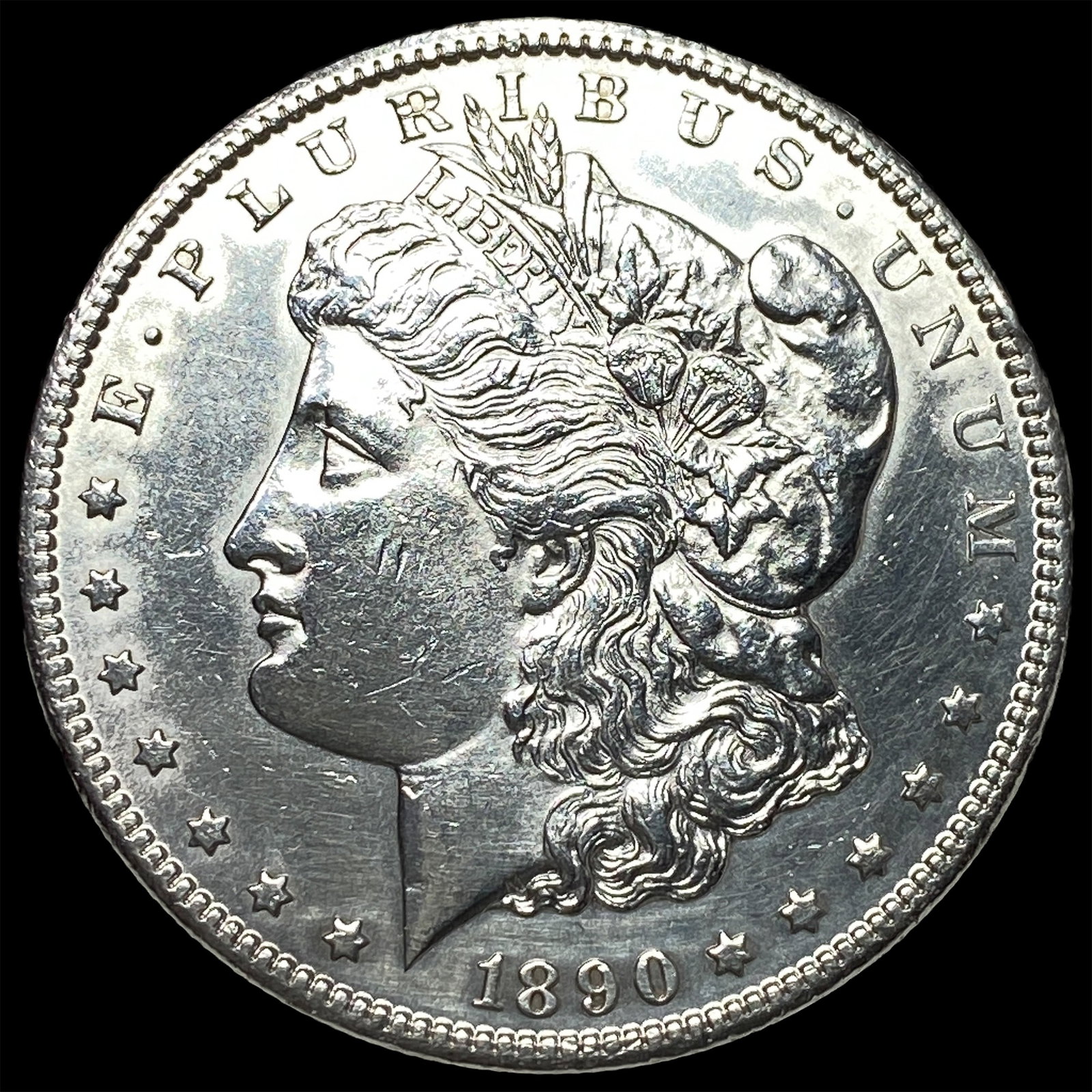 1890-CC Silver Morgan Dollar CHOICE BU: 1890-CC Silver Morgan Dollar CHOICE BU