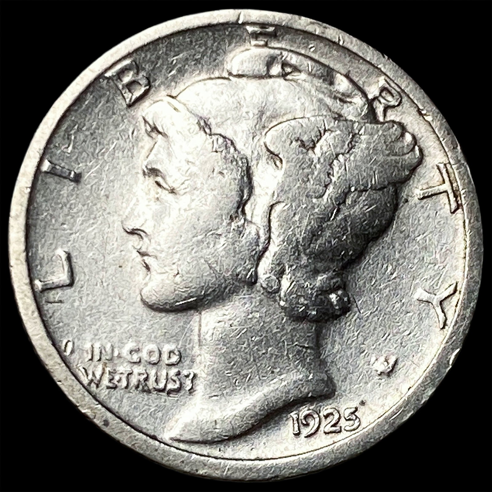 1925-D Silver Mercury Dime LIGHTLY CIRCULATED: 1925-D Silver Mercury Dime LIGHTLY CIRCULATED