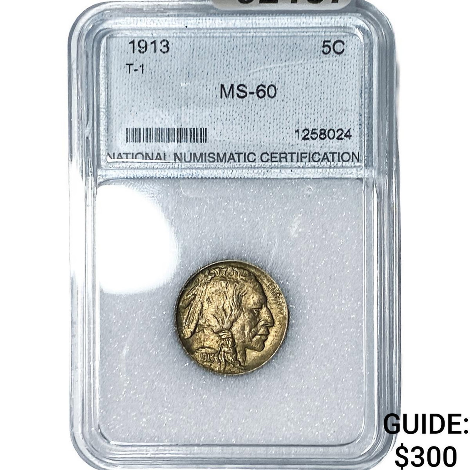 1913 Buffalo Nickel NNC MS60: 1913 Buffalo Nickel NNC MS60