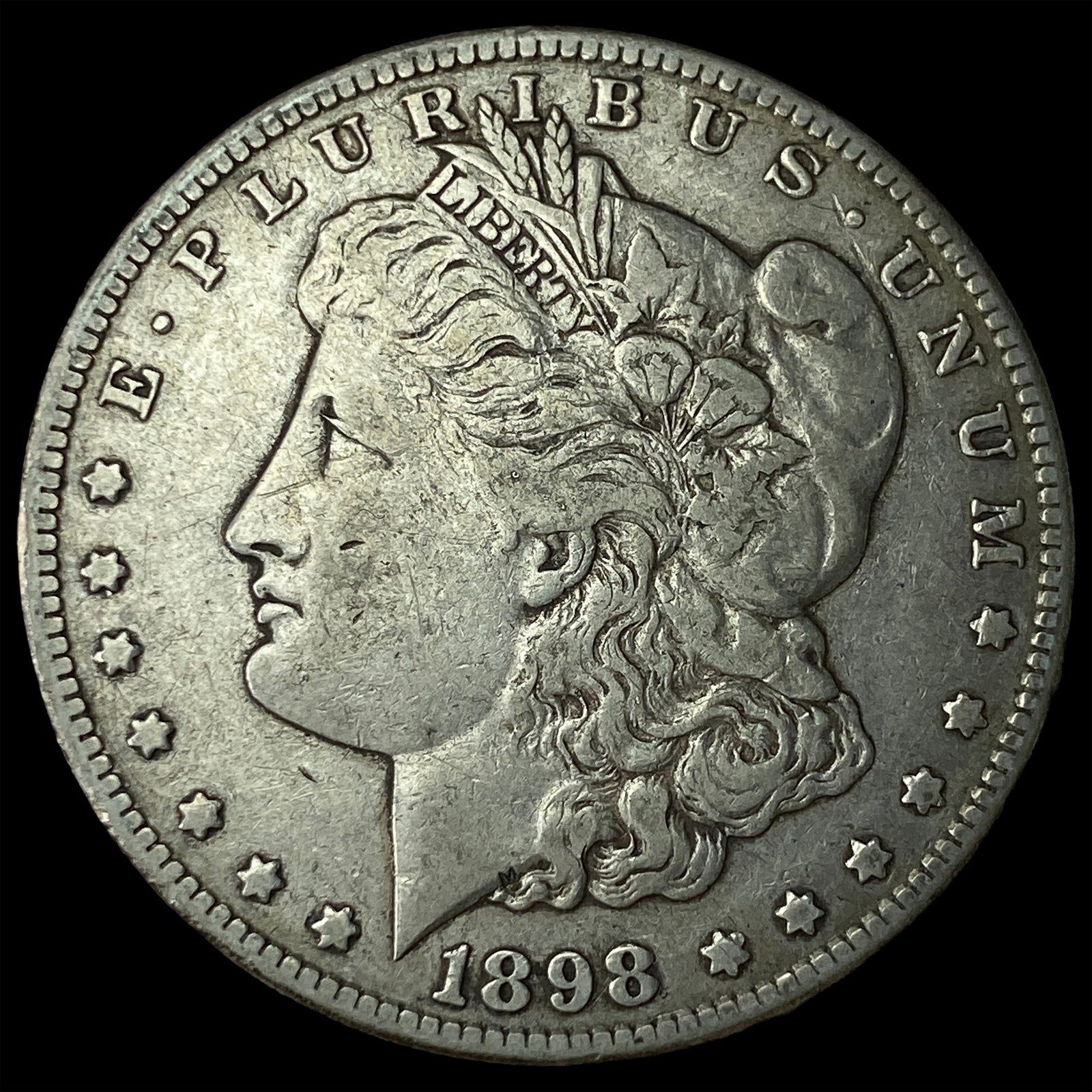 1898-S Silver Morgan Dollar NEARLY UNCIRCULATED: 1898-S Silver Morgan Dollar NEARLY UNCIRCULATED