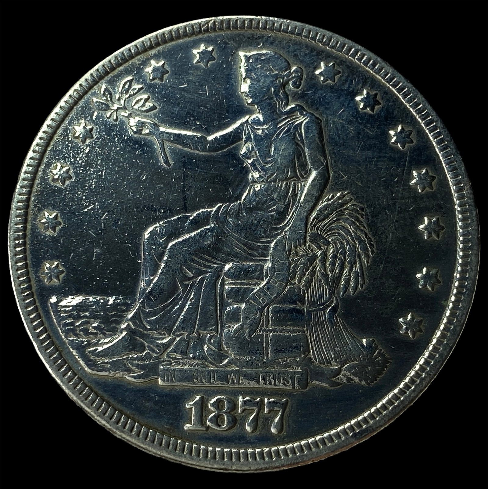 1877 Silver Trade Dollar HIGH GRADE: 1877 Silver Trade Dollar HIGH GRADE