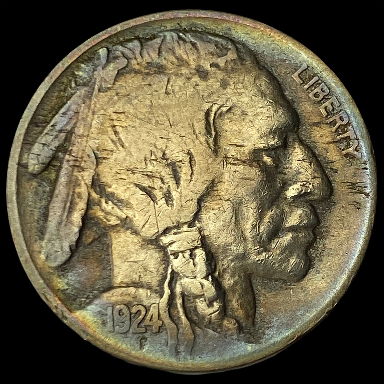 1924-D Buffalo Nickel NEARLY UNCIRCULATED: 1924-D Buffalo Nickel NEARLY UNCIRCULATED