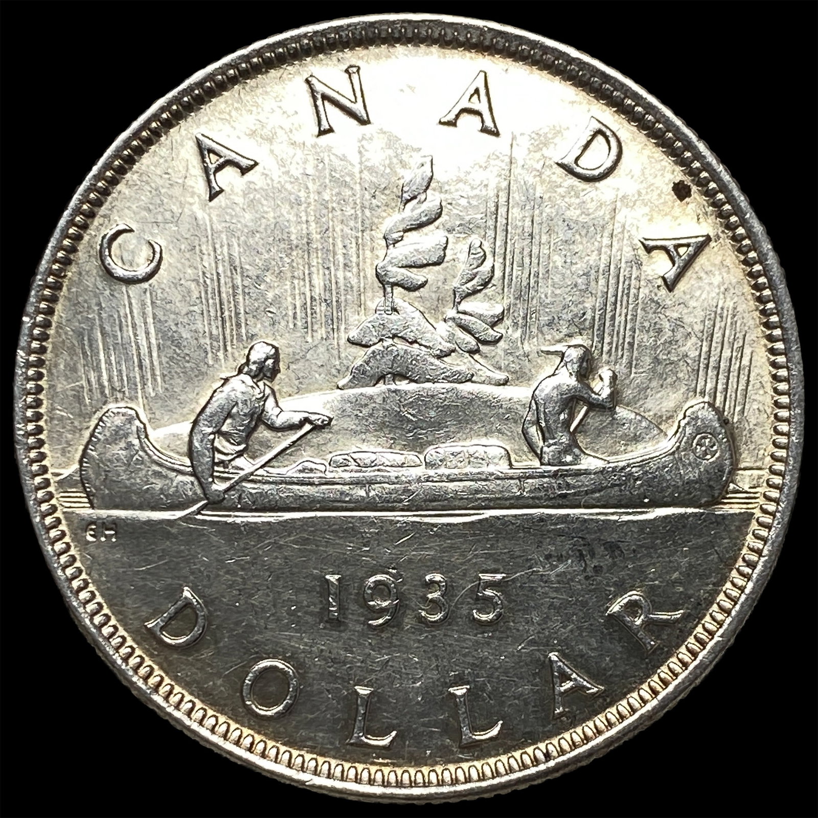 1935 Canada Silver Dollar UNCIRCULATED - 2