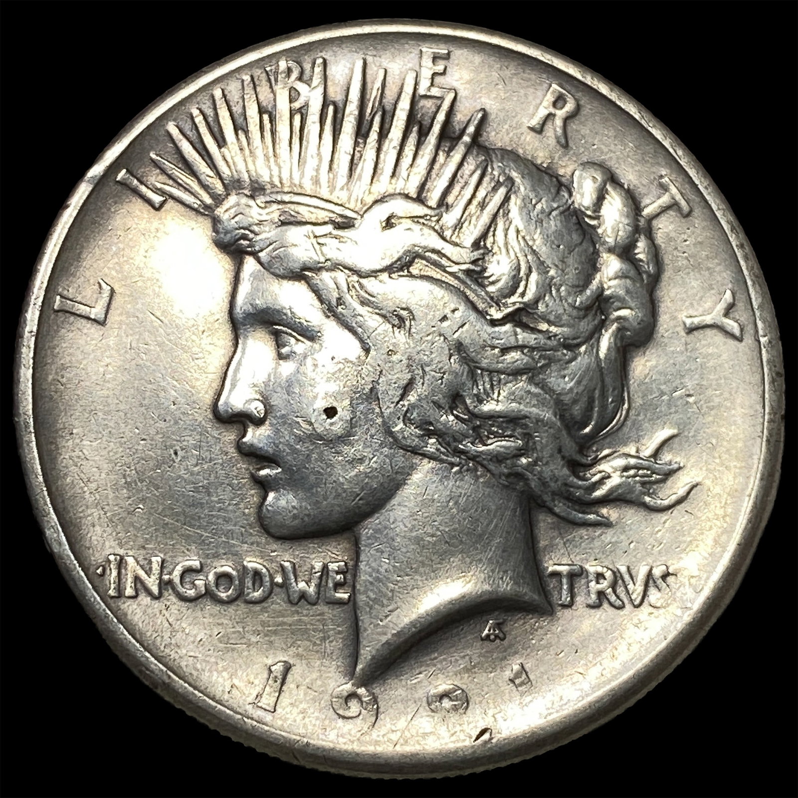 1921 Silver Peace Dollar LIGHTLY CIRCULATED: 1921 Silver Peace Dollar LIGHTLY CIRCULATED