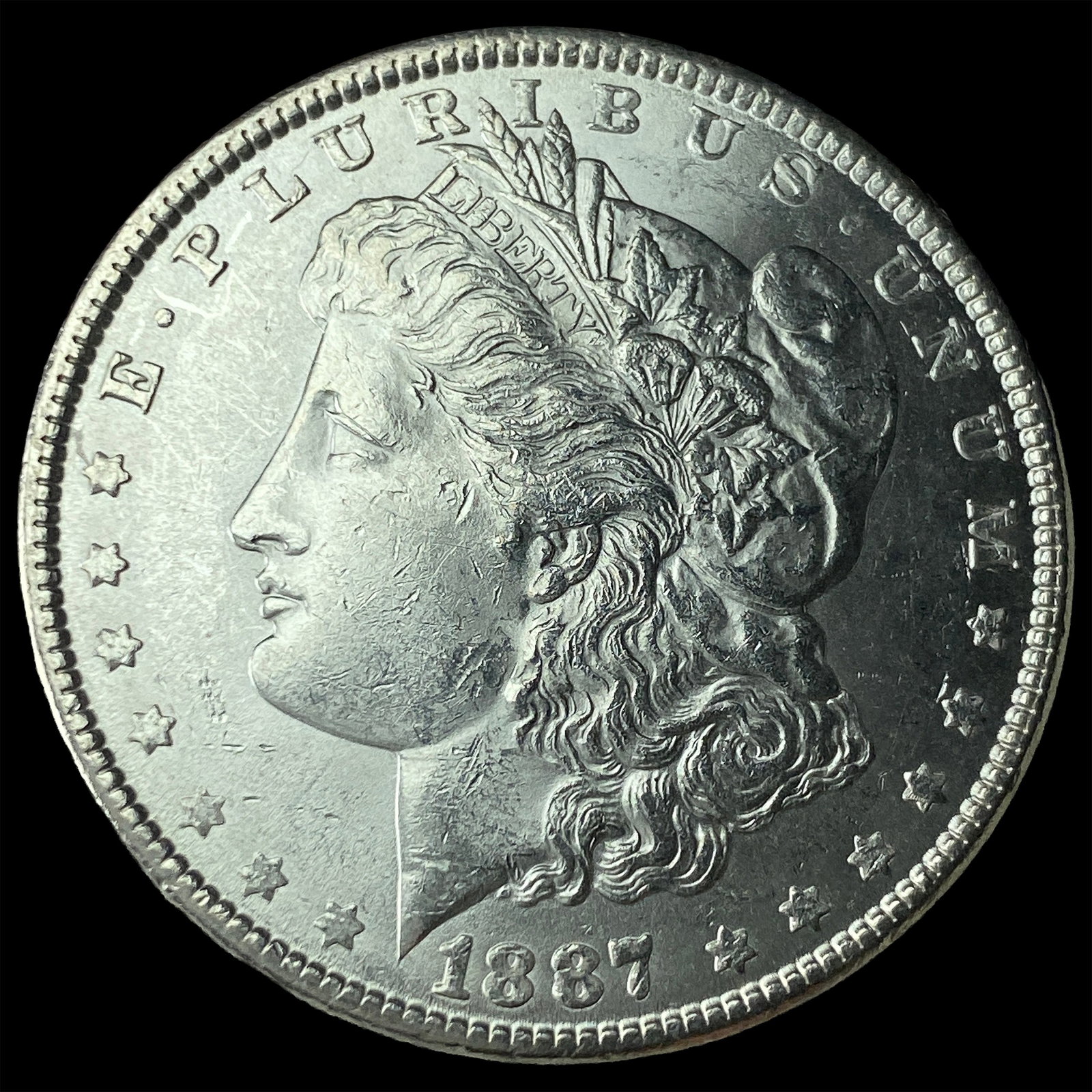 1887 Silver Morgan Dollar CHOICE BU: 1887 Silver Morgan Dollar CHOICE BU