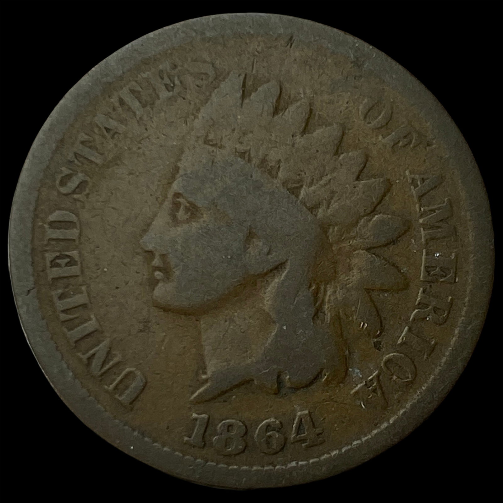 1864 Indian Head Cent NICELY CIRCULATED: 1864 Indian Head Cent NICELY CIRCULATED