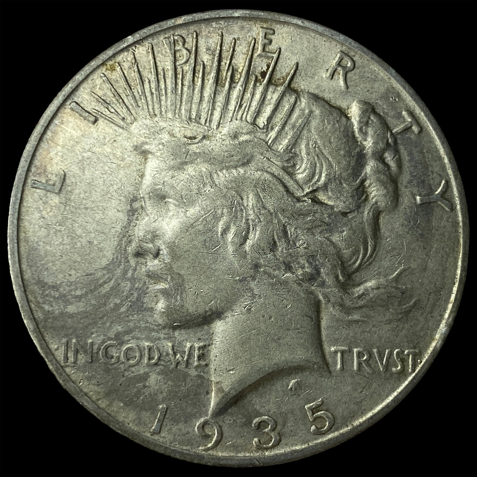 1935-S Silver Peace Dollar LIGHTLY CIRCULATED: 1935-S Silver Peace Dollar LIGHTLY CIRCULATED