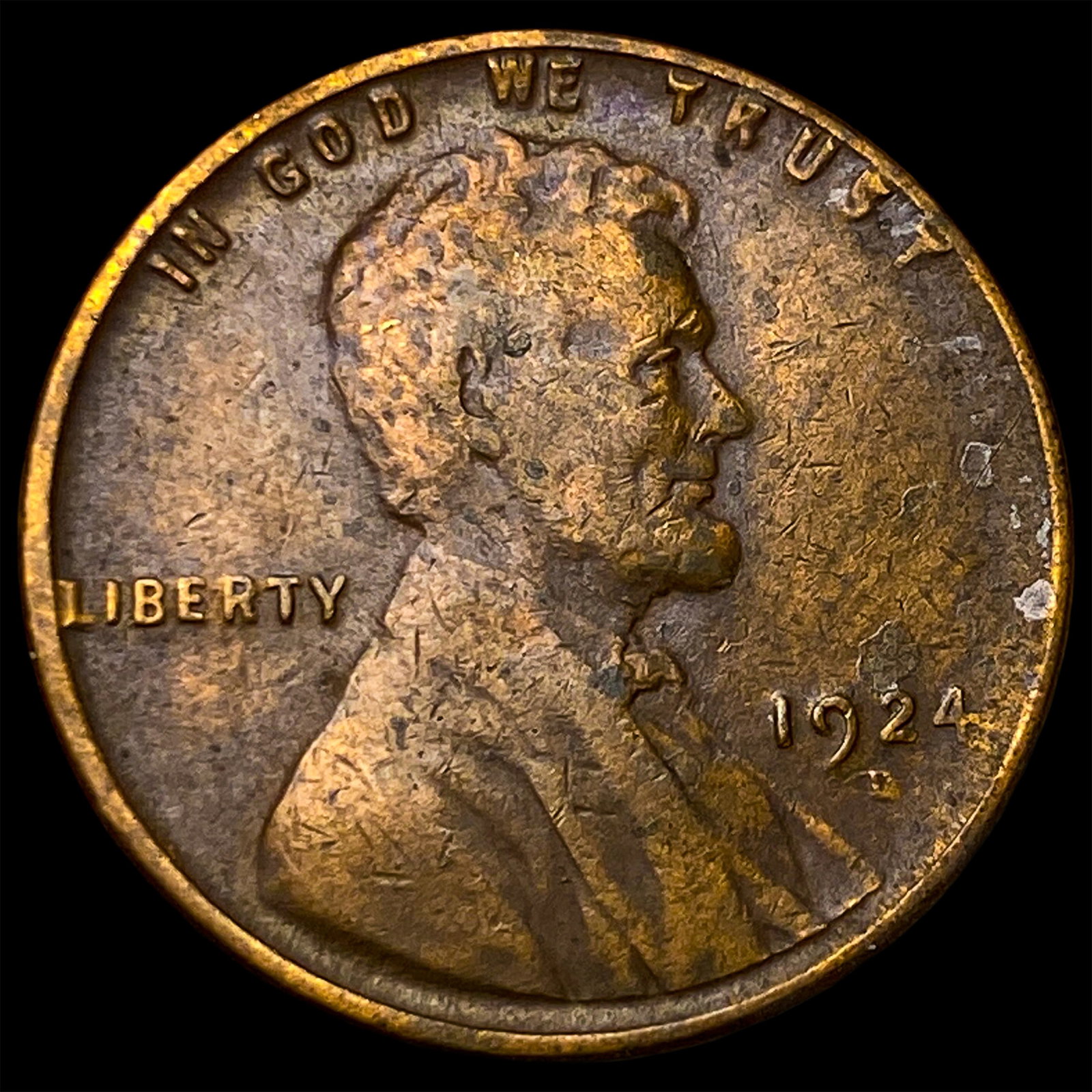 1924-D Lincoln Wheat Cent NEARLY UNCIRCULATED: 1924-D Lincoln Wheat Cent NEARLY UNCIRCULATED