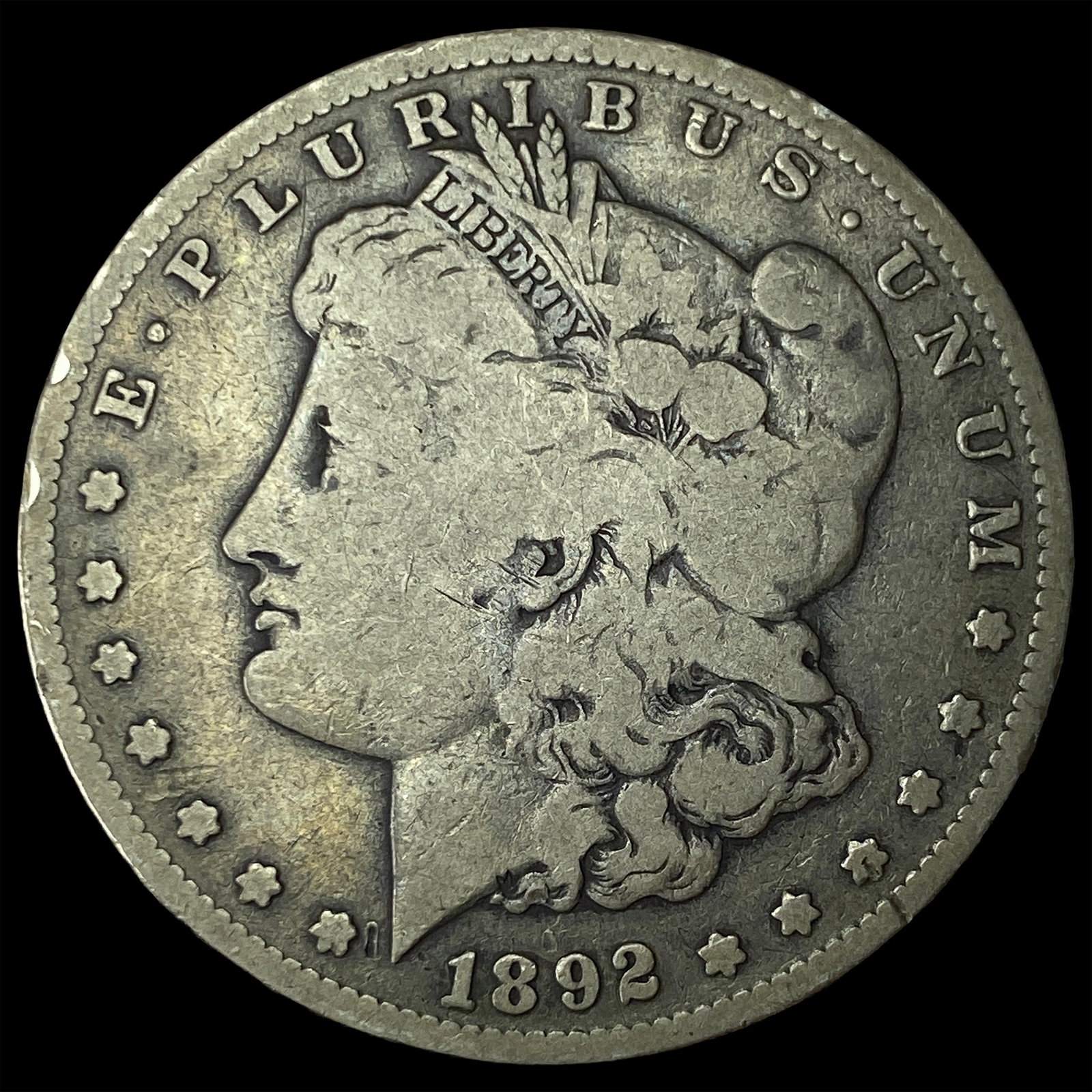1892-S Silver Morgan Dollar LIGHTLY CIRCULATED: 1892-S Silver Morgan Dollar LIGHTLY CIRCULATED