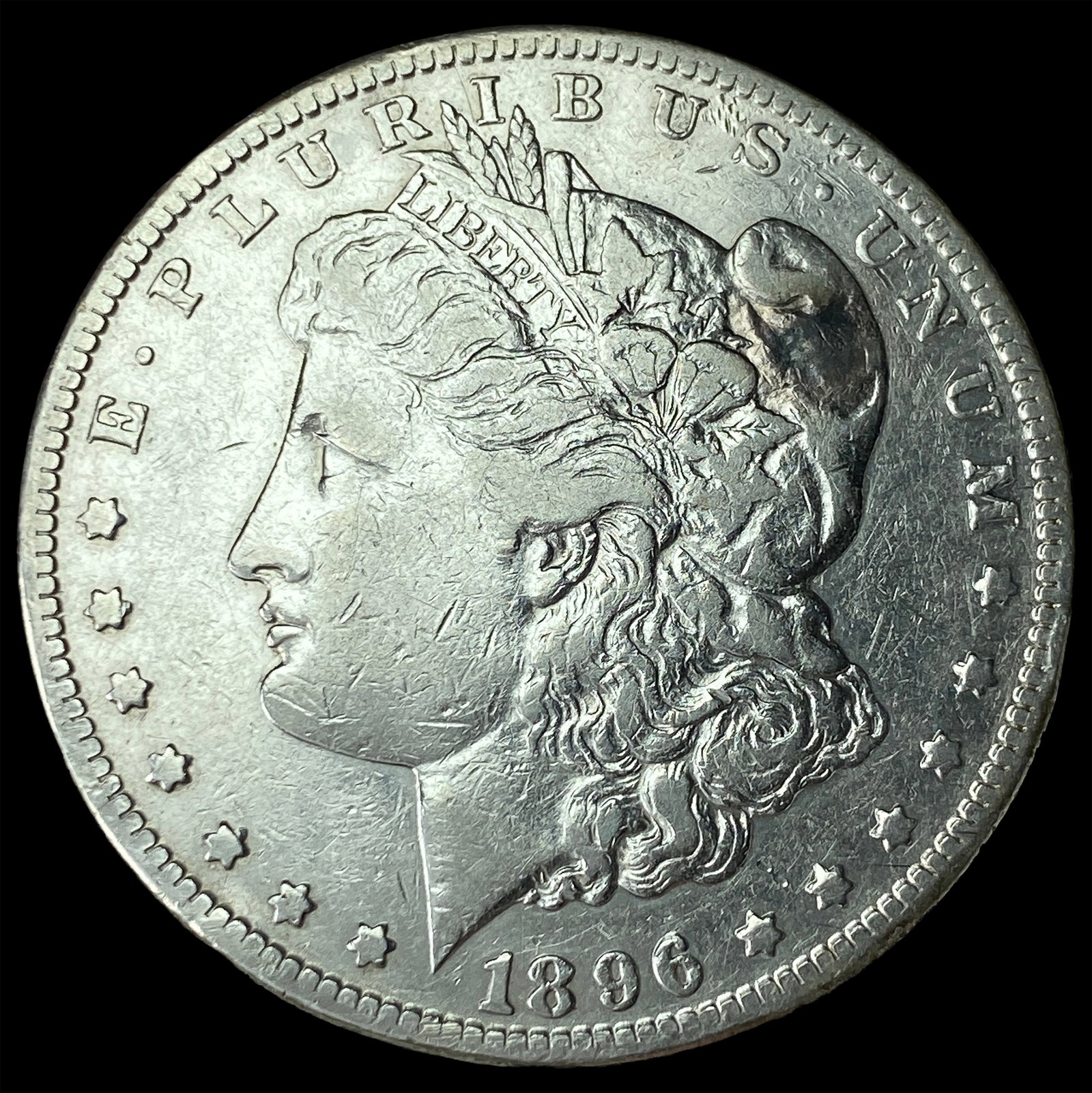 1896-S Silver Morgan Dollar LIGHTLY CIRCULATED: 1896-S Silver Morgan Dollar LIGHTLY CIRCULATED