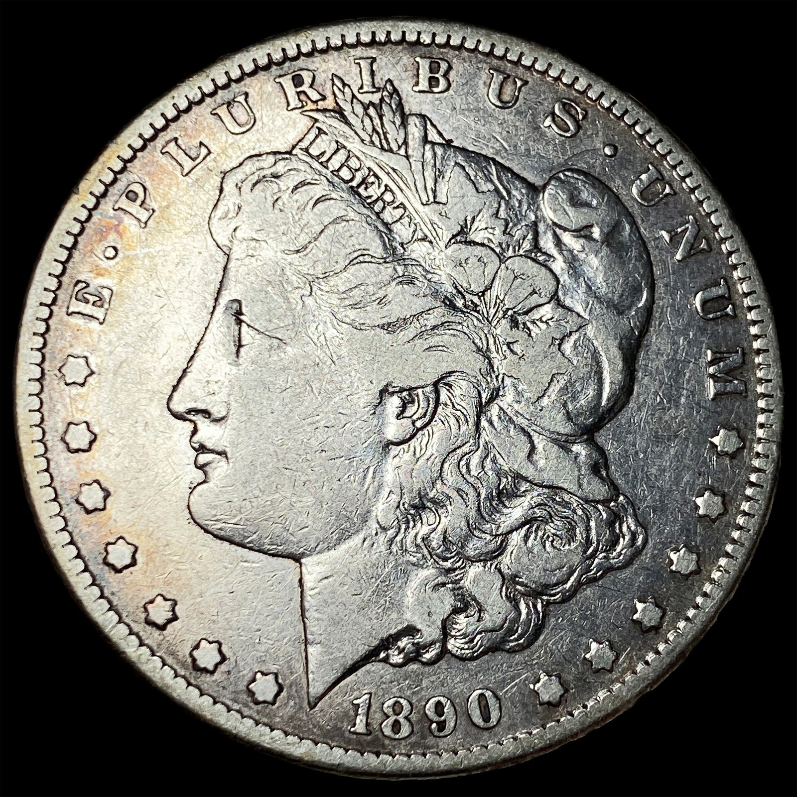 1890-CC Silver Morgan Dollar CLOSELY UNCIRCULATED: 1890-CC Silver Morgan Dollar CLOSELY UNCIRCULATED