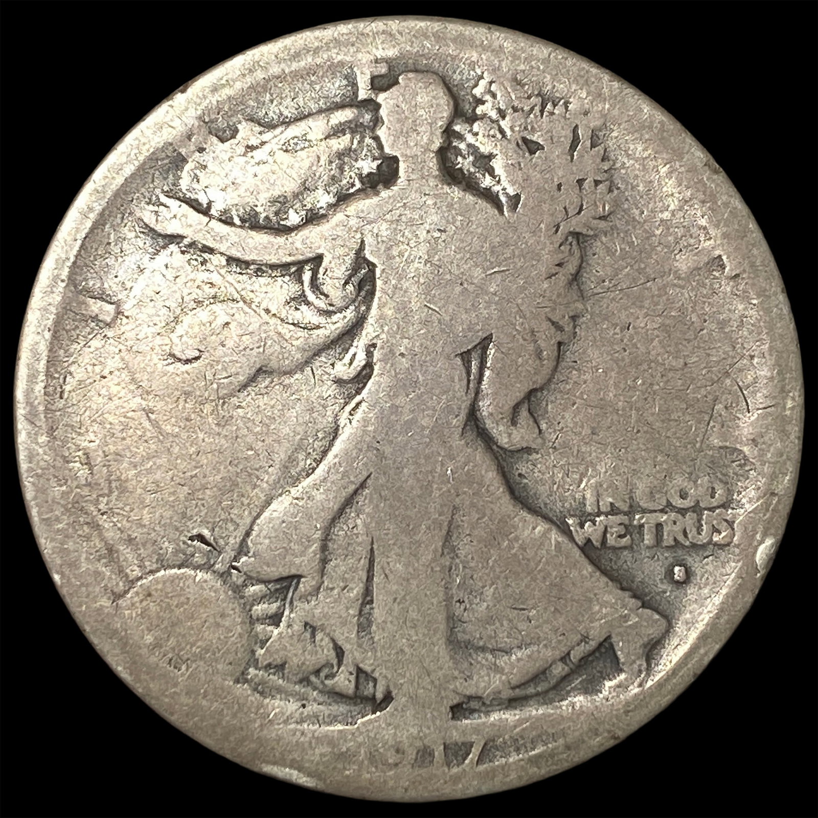 1917-S Walking Liberty Half Dollar NICELY CIRCULATED: 1917-S Walking Liberty Half Dollar NICELY CIRCULATED