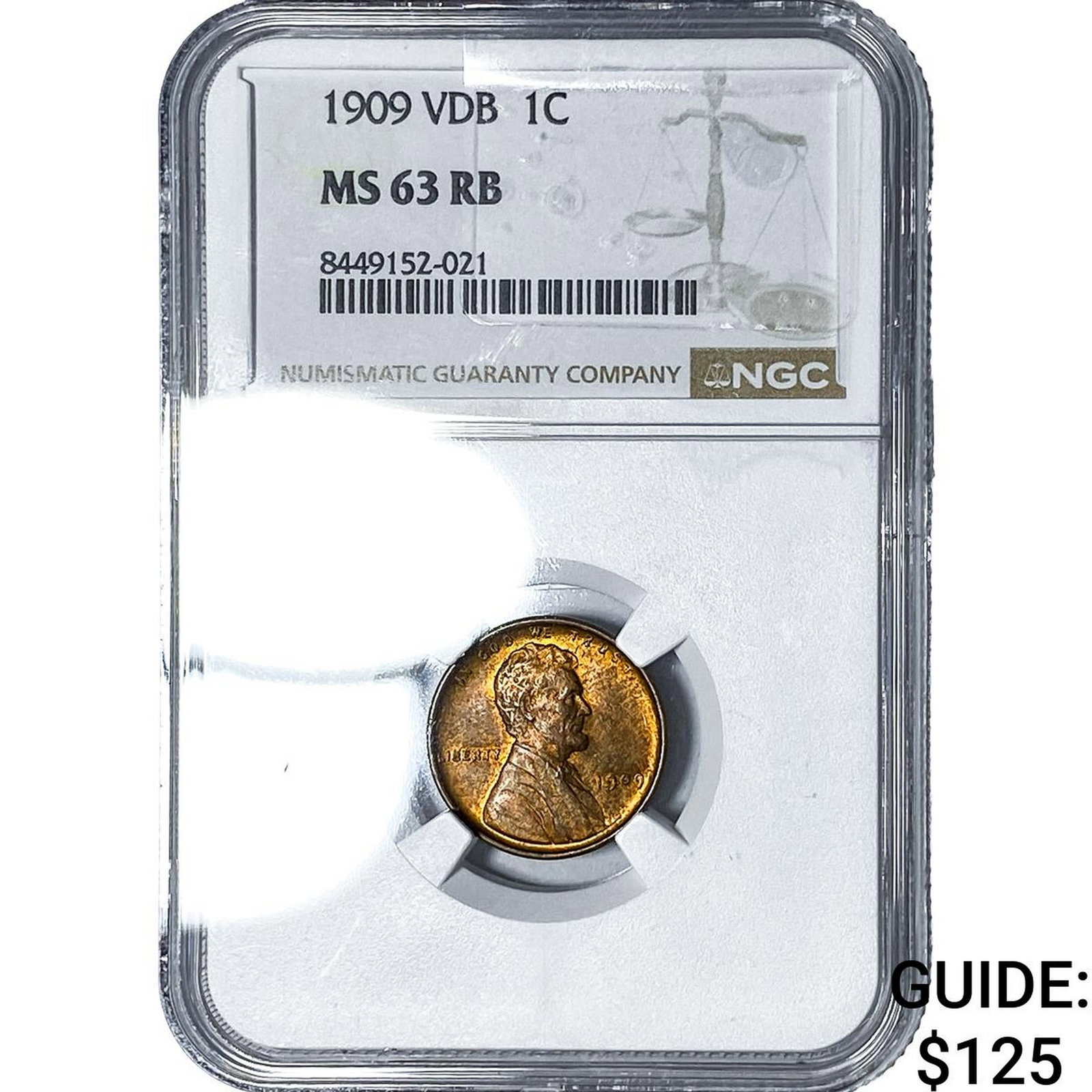 1909 VDB Wheat Cent NGC MS63 RB (1 of 2)