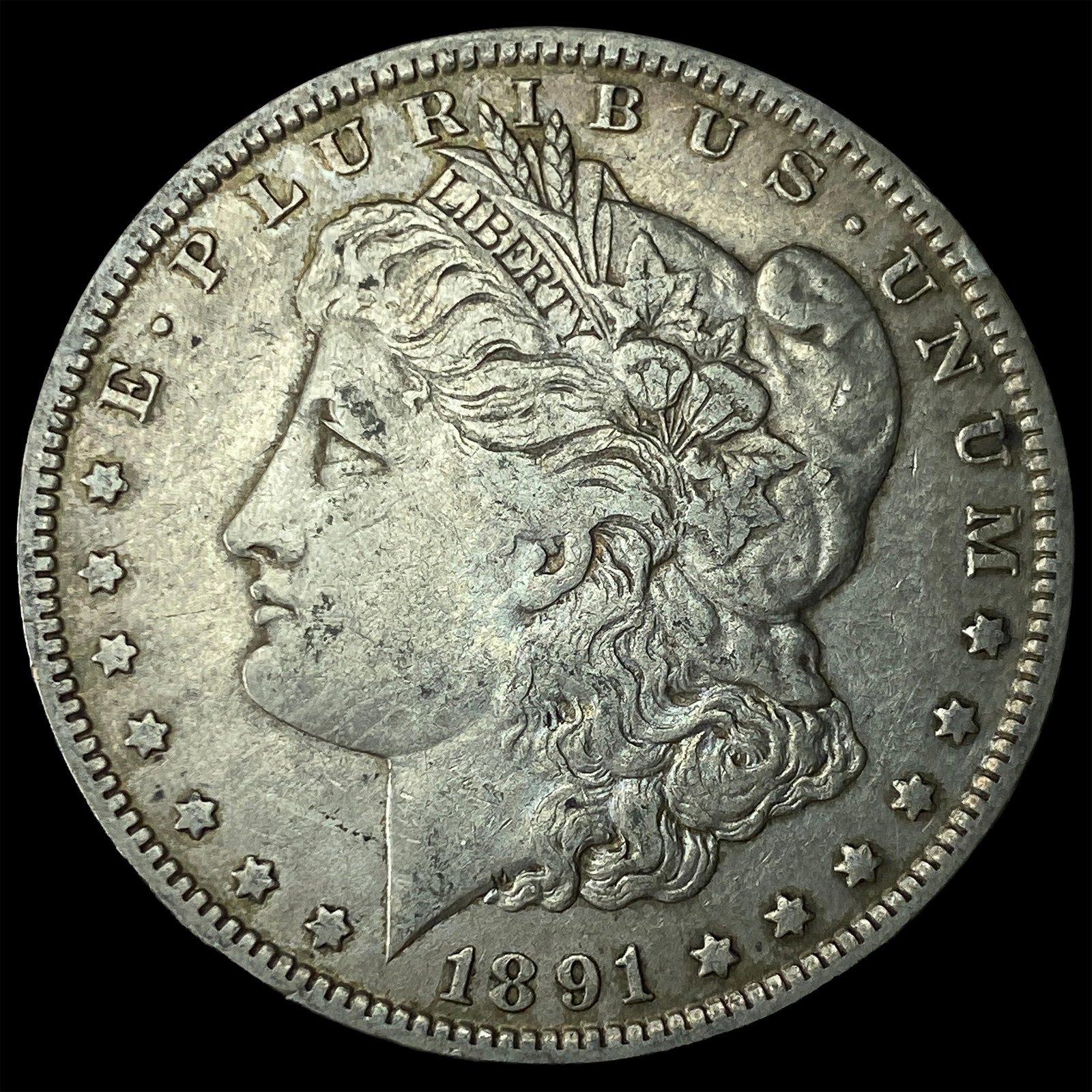 1891-O Silver Morgan Dollar NEARLY UNCIRCULATED: 1891-O Silver Morgan Dollar NEARLY UNCIRCULATED