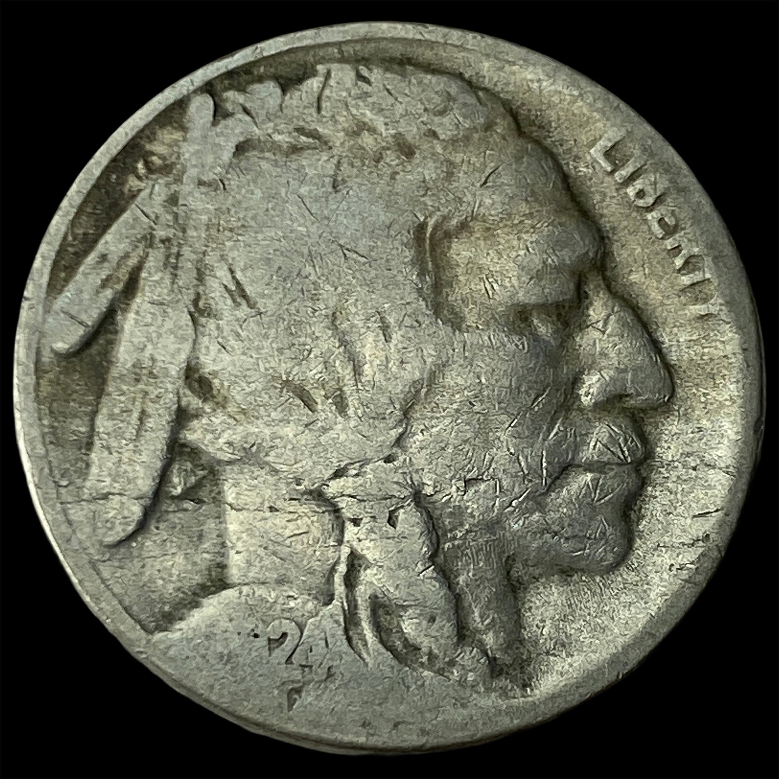 1924-S Buffalo Nickel LIGHTLY CIRCULATED: 1924-S Buffalo Nickel LIGHTLY CIRCULATED